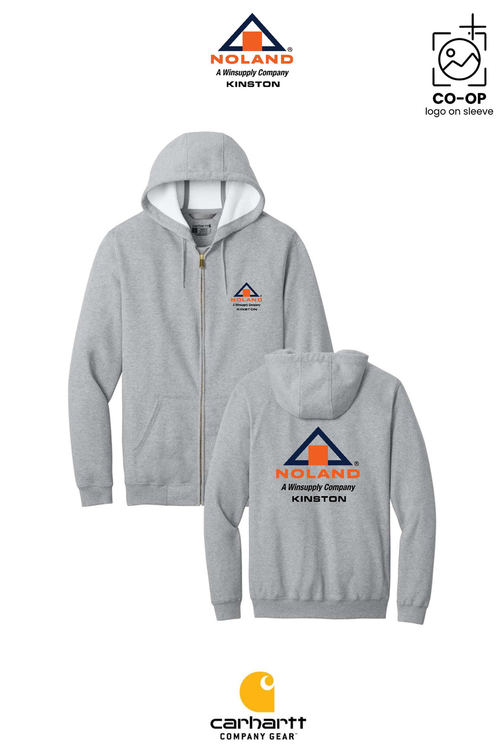 Carhartt® Midweight Hooded Zip-Front Sweatshirt - Kinston Noland