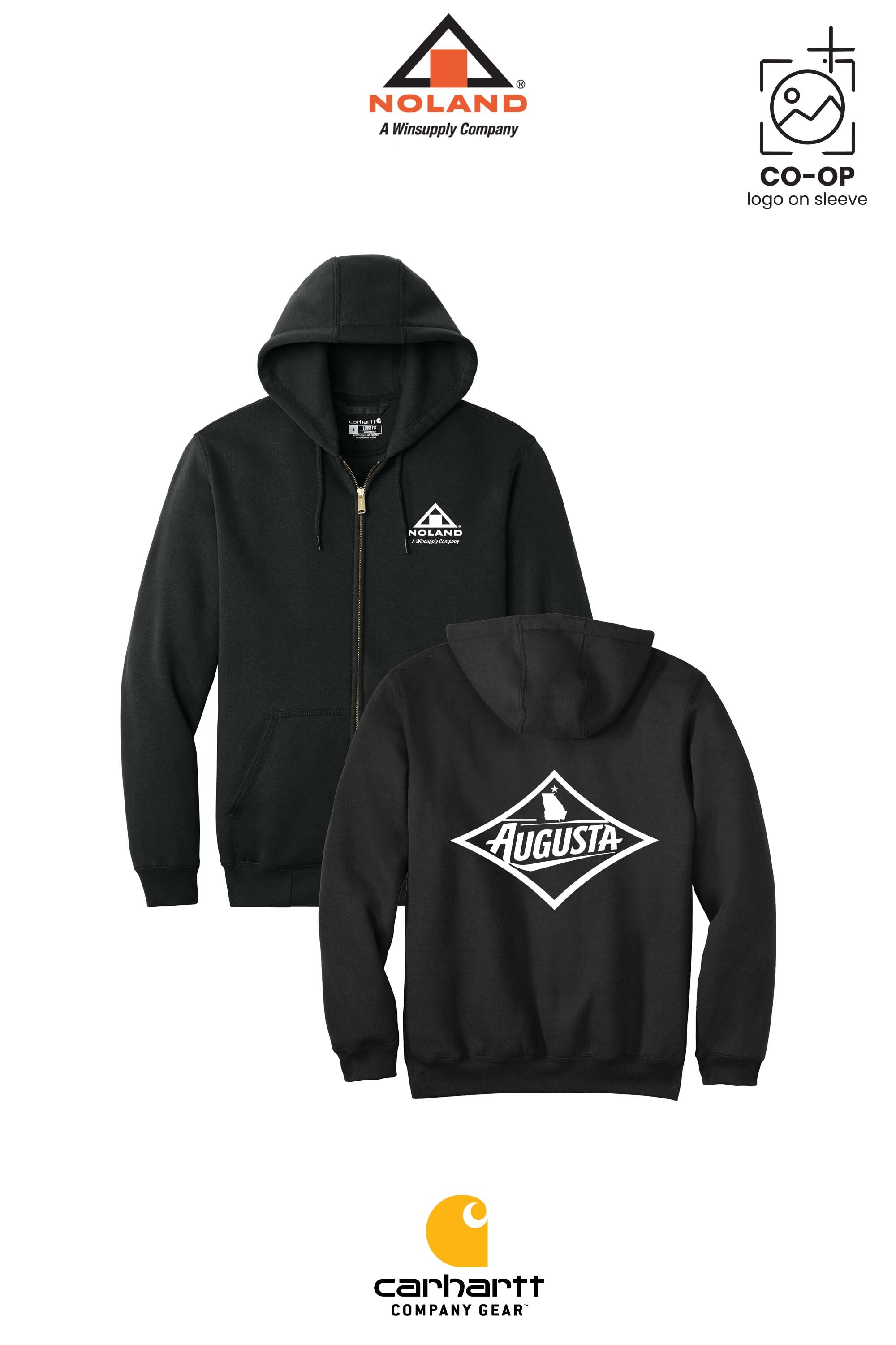 Carhartt® Midweight Hooded Zip-Front Sweatshirt - Noland of Augusta GA