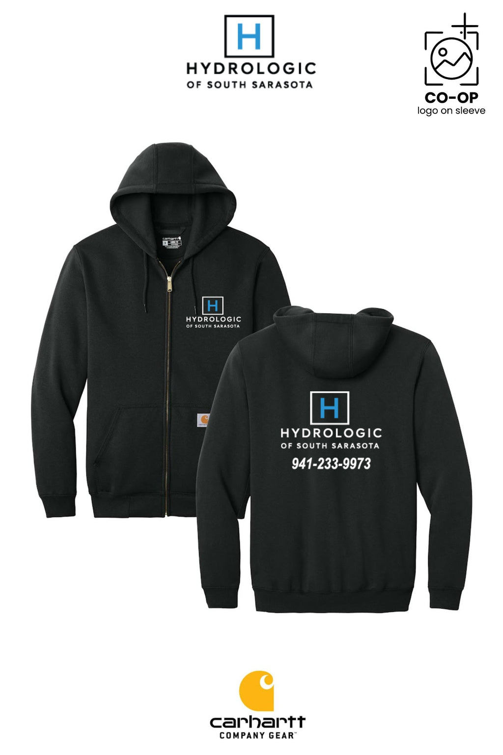 Carhartt® Midweight Hooded Zip-Front Sweatshirt - Winsupply Sarasota FL Co.
