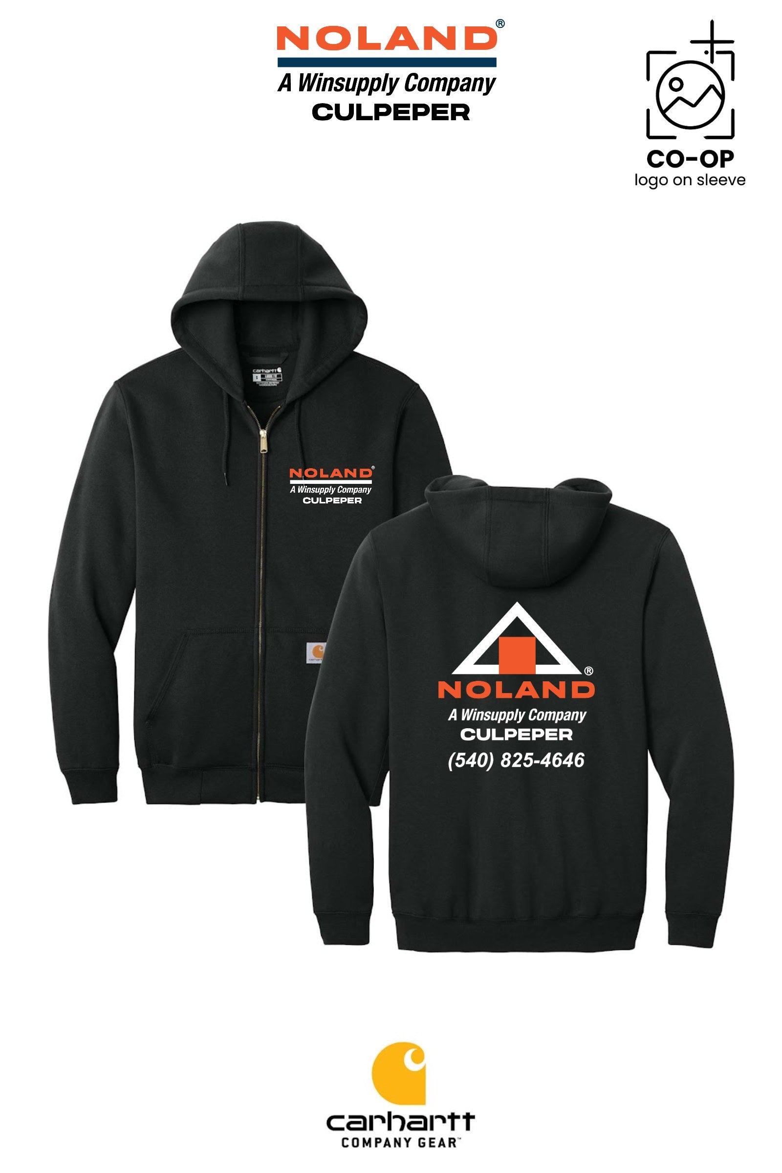 Carhartt® Midweight Hooded Zip-Front Sweatshirt - Culpeper Noland