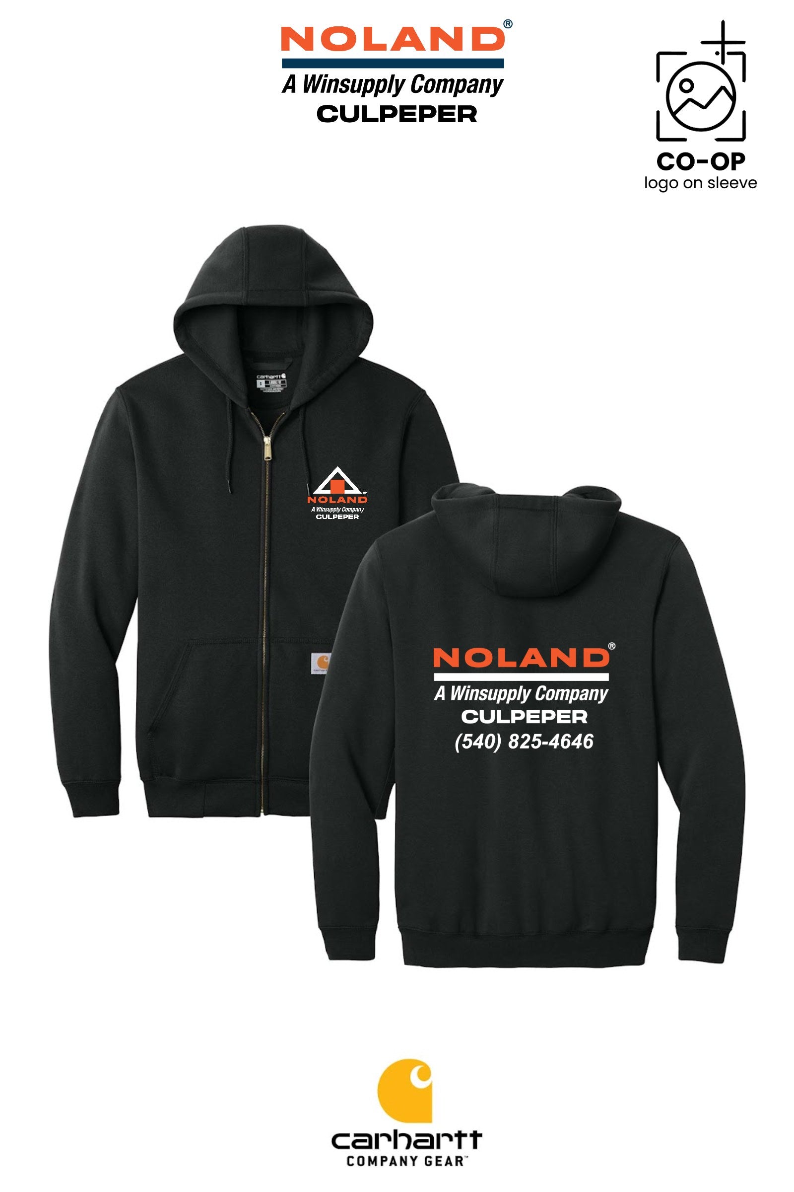 Carhartt® Midweight Hooded Zip-Front Sweatshirt - Culpeper Noland