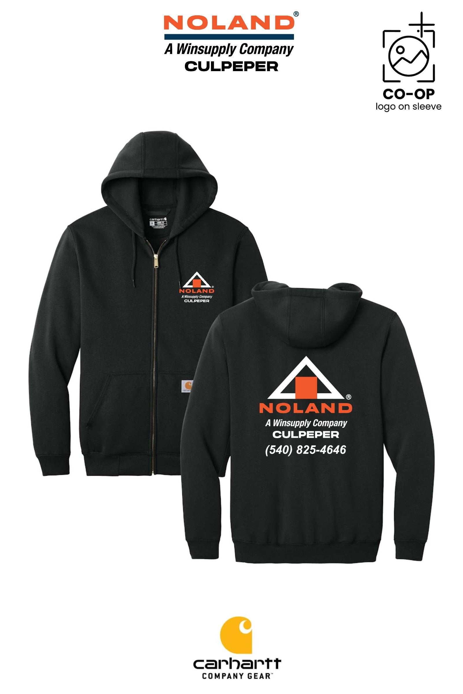 Carhartt® Midweight Hooded Zip-Front Sweatshirt - Culpeper Noland