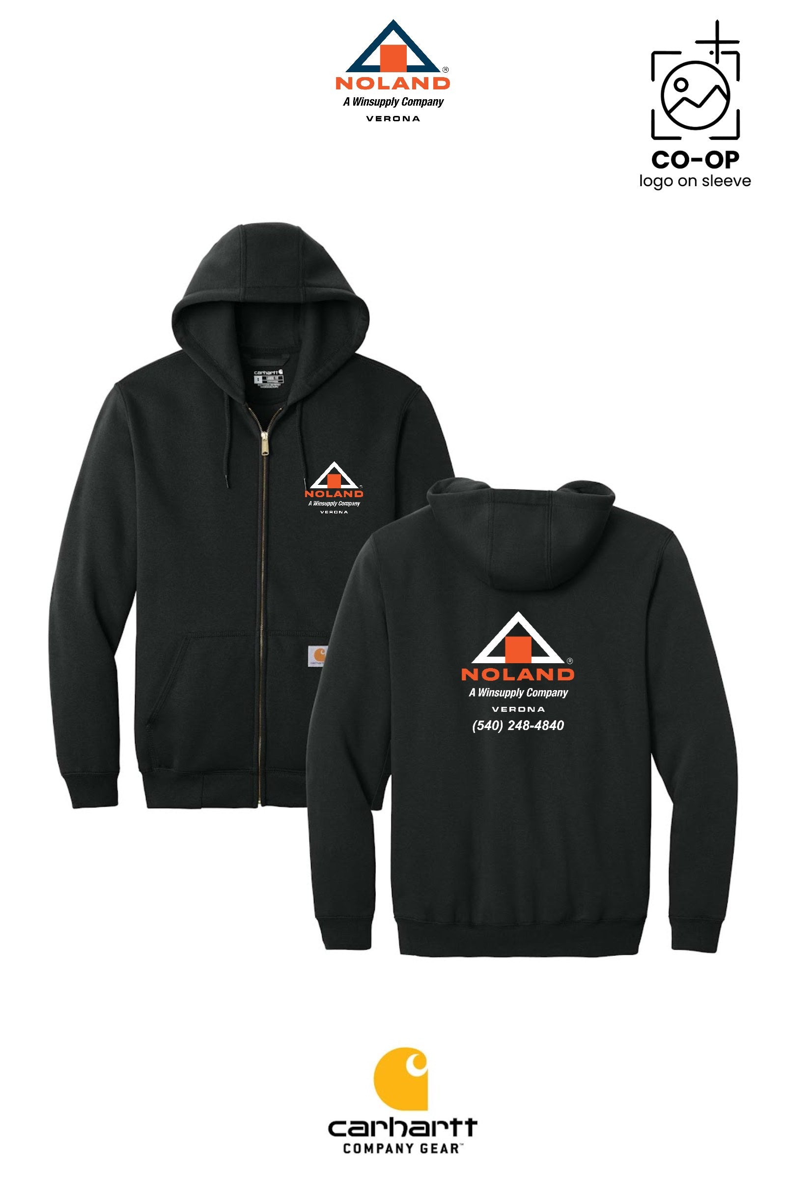 Carhartt® Midweight Hooded Zip-Front Sweatshirt - Verona Noland