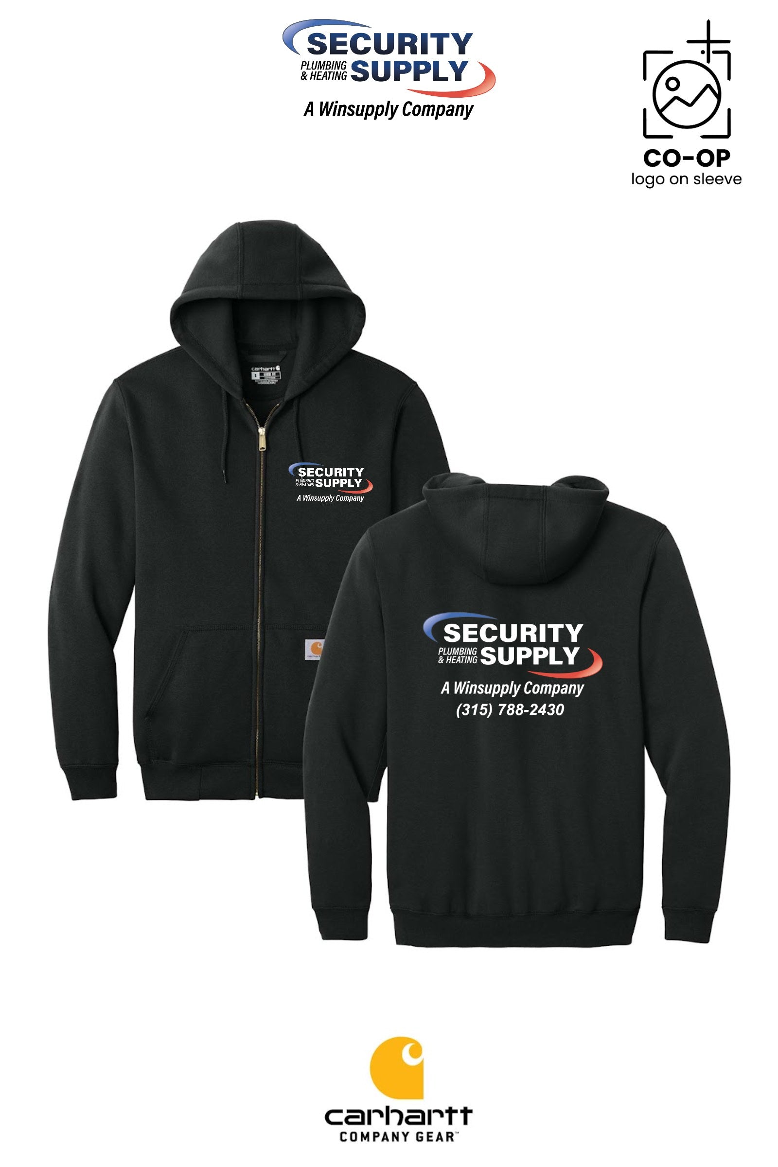 Carhartt® Midweight Hooded Zip-Front Sweatshirt - SPHS Watertown