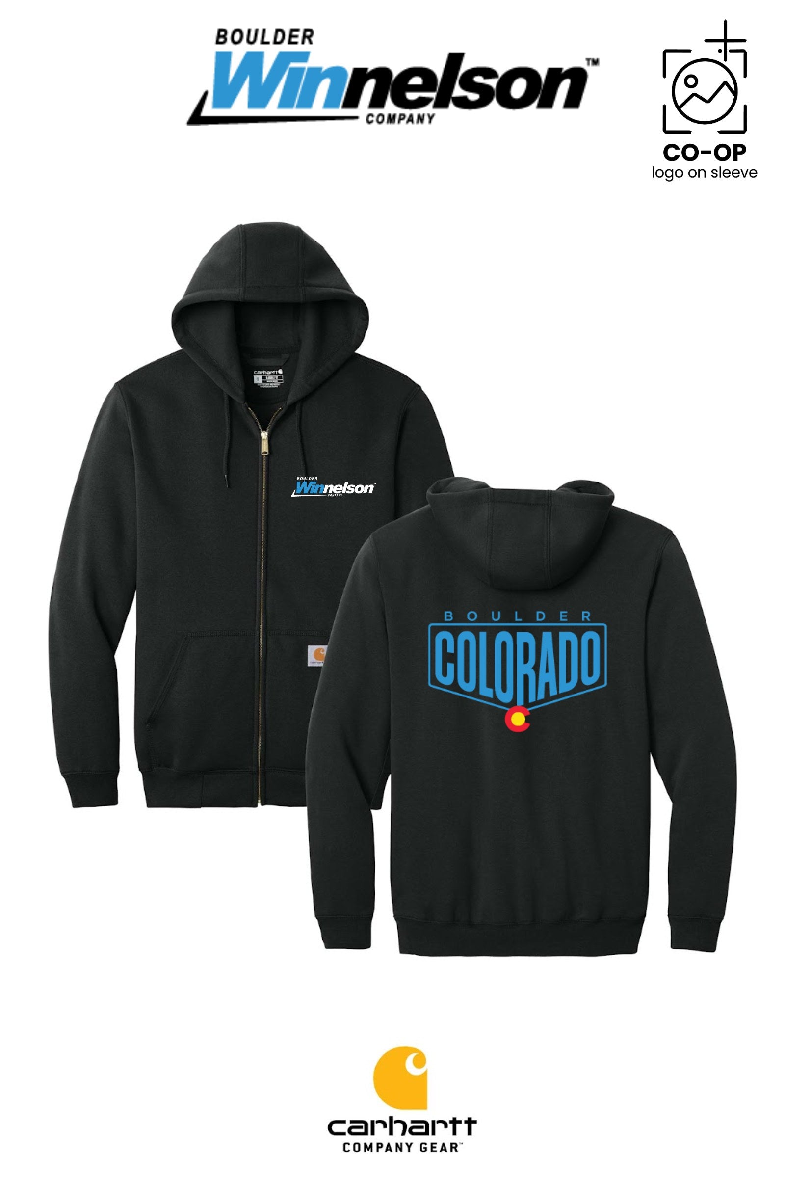 Carhartt® Midweight Hooded Zip-Front Sweatshirt - Boulder Winnelson