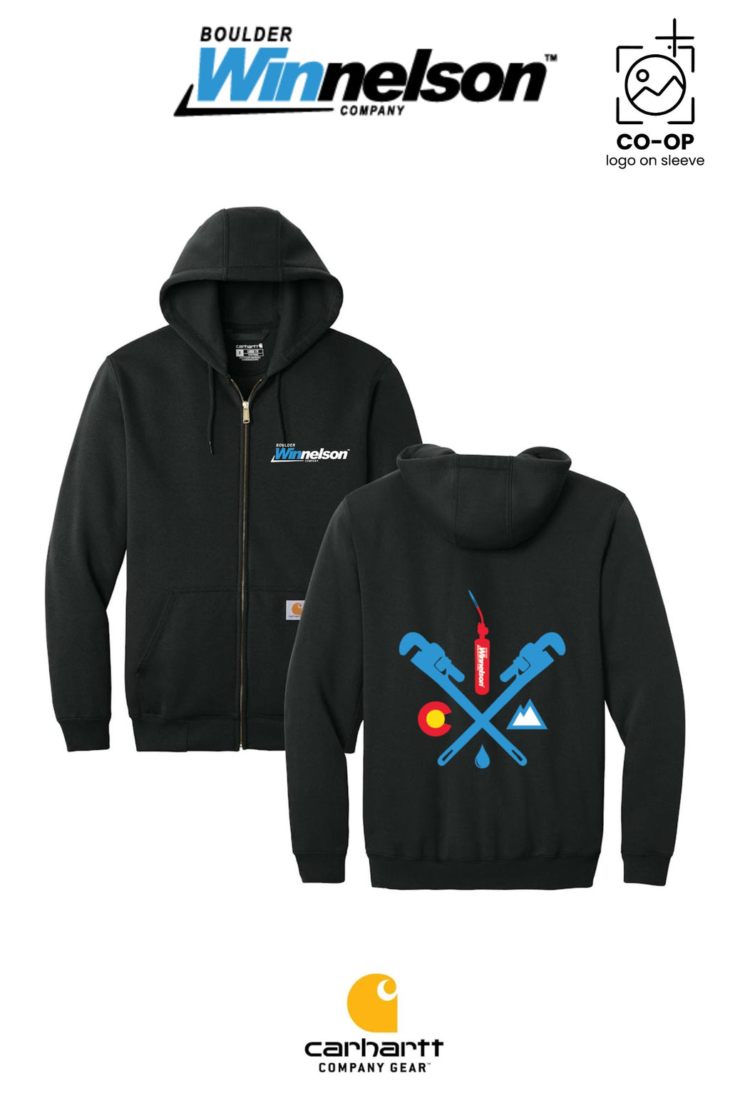 Carhartt® Midweight Hooded Zip-Front Sweatshirt - Boulder Winnelson