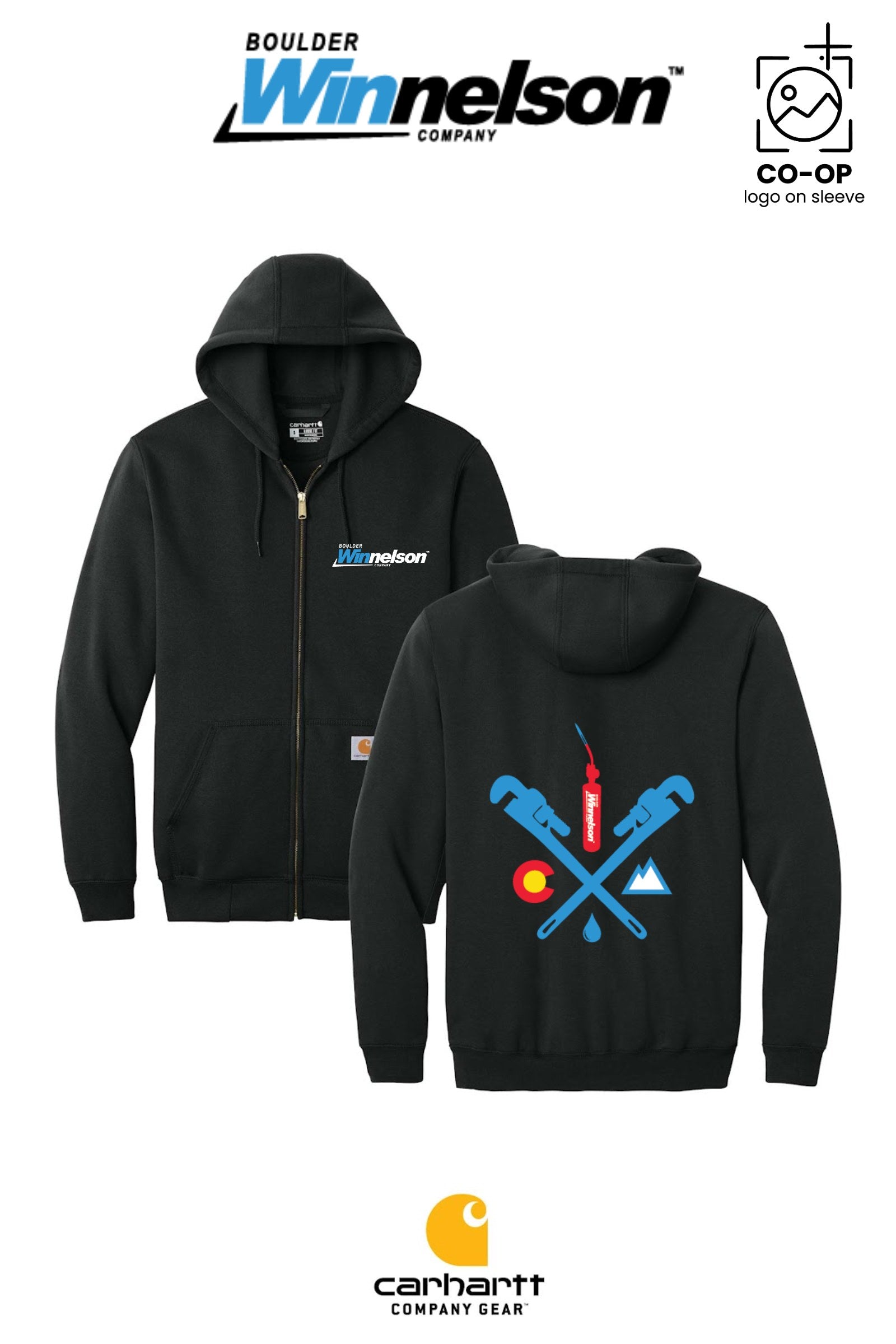 Carhartt® Midweight Hooded Zip-Front Sweatshirt - Boulder Winnelson