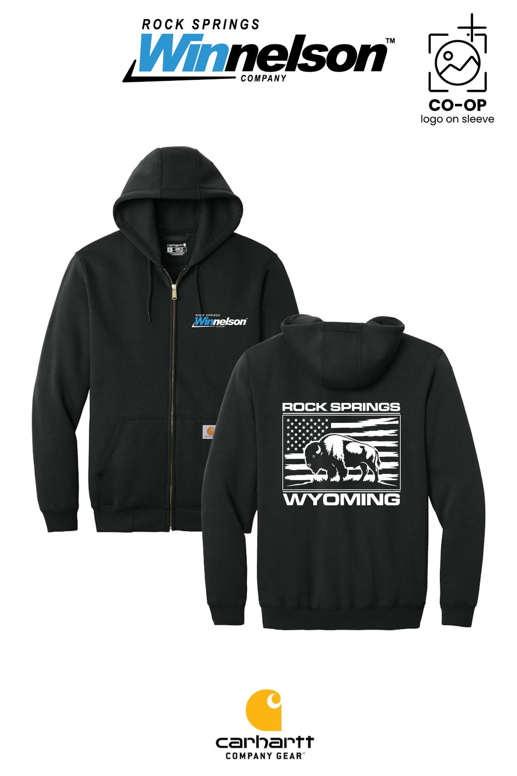 Carhartt® Midweight Hooded Zip-Front Sweatshirt - Rock Springs Winnelson