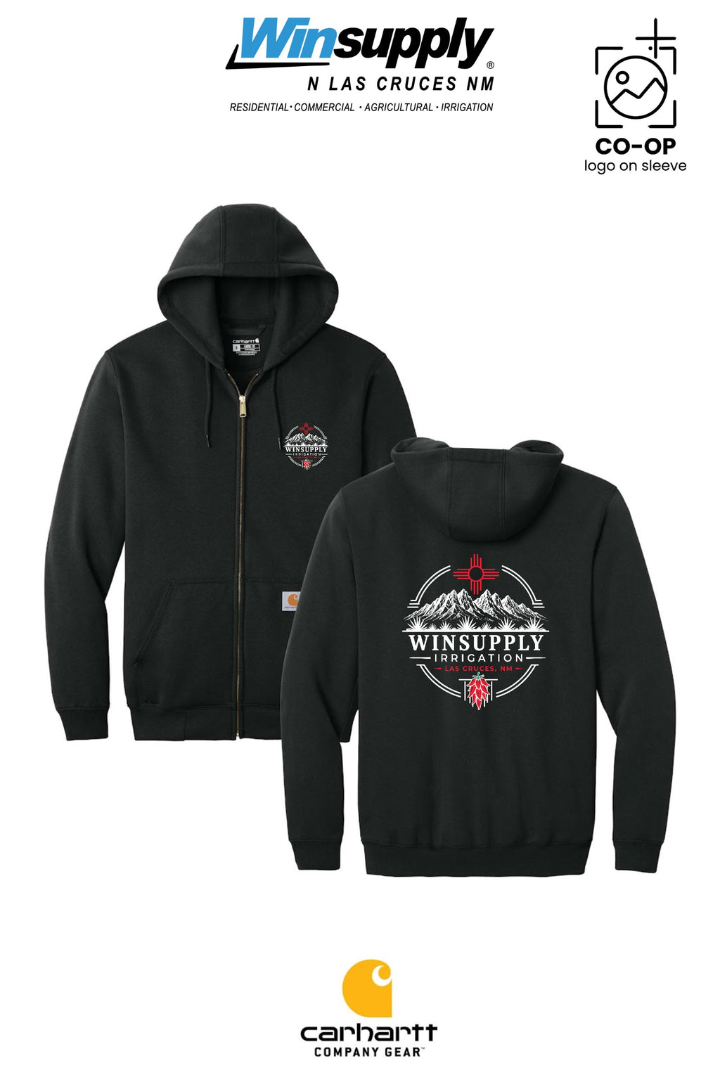 Carhartt® Midweight Hooded Zip-Front Sweatshirt - Winsupply N Las Cruces NM