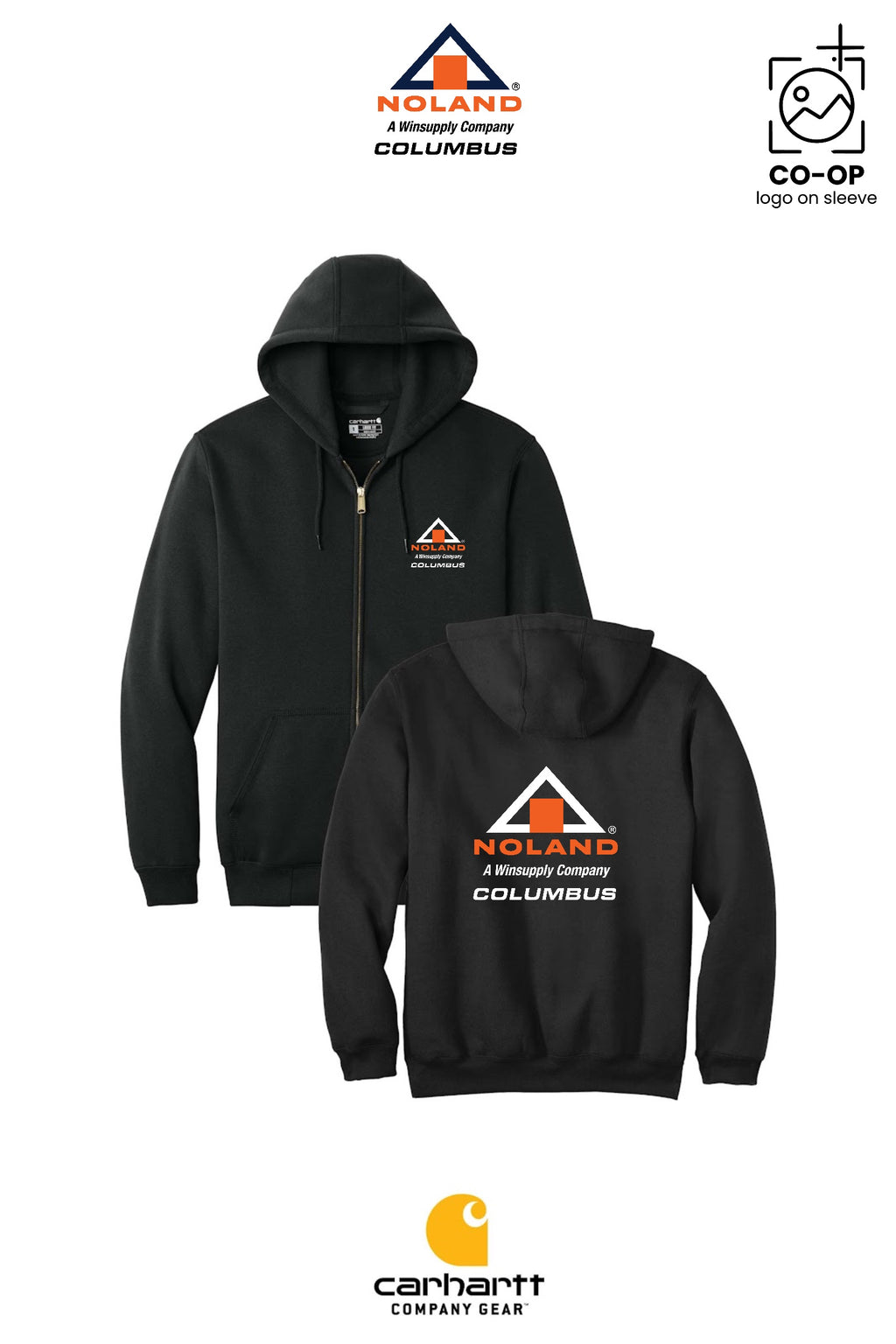Carhartt® Midweight Hooded Zip-Front Sweatshirt - Columbus Noland