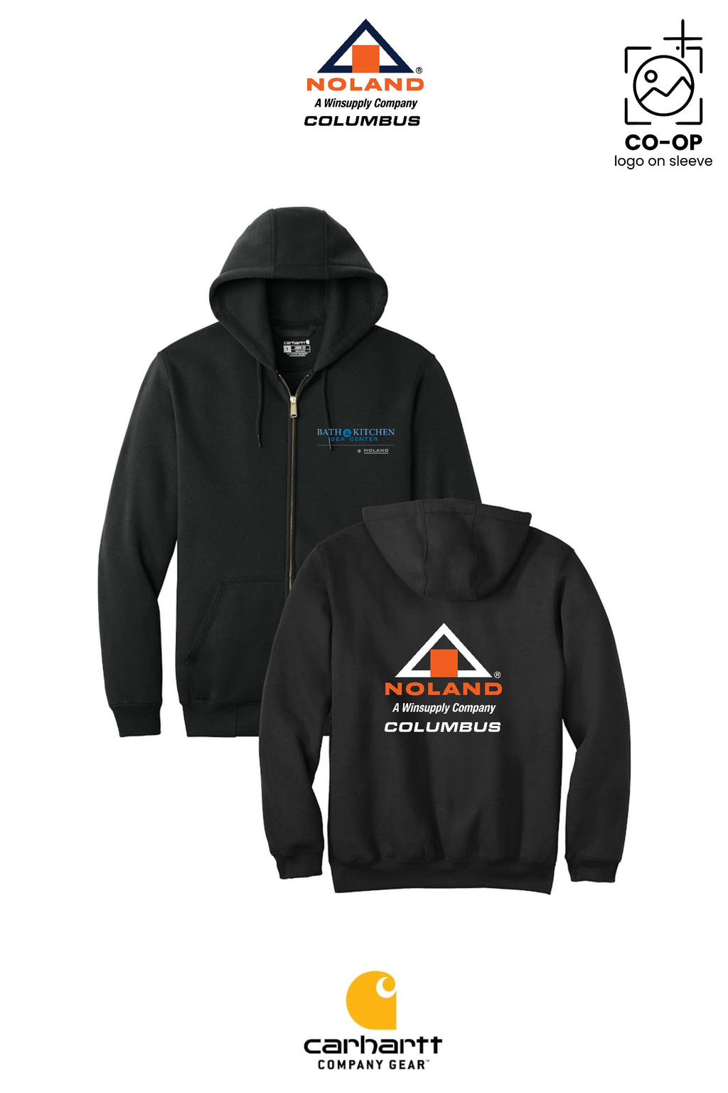 Carhartt® Midweight Hooded Zip-Front Sweatshirt - Columbus Noland