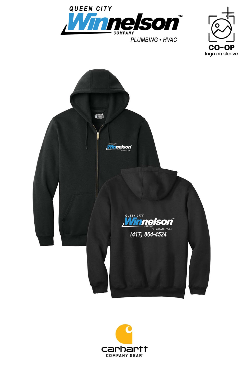 Carhartt® Midweight Hooded Zip-Front Sweatshirt - Queen City Winnelson