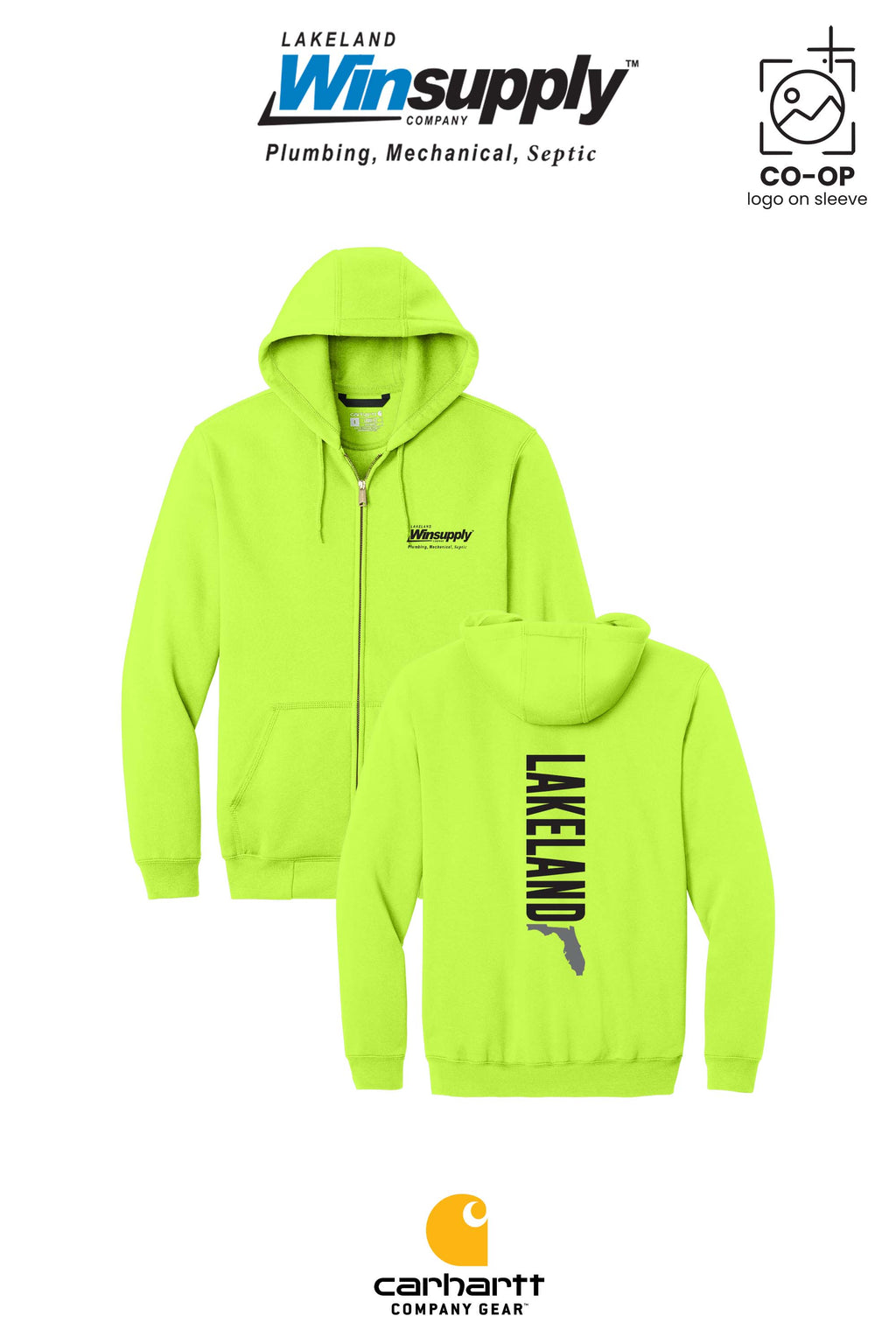 Carhartt® Midweight Hooded Zip-Front Sweatshirt - Lakeland Winsupply