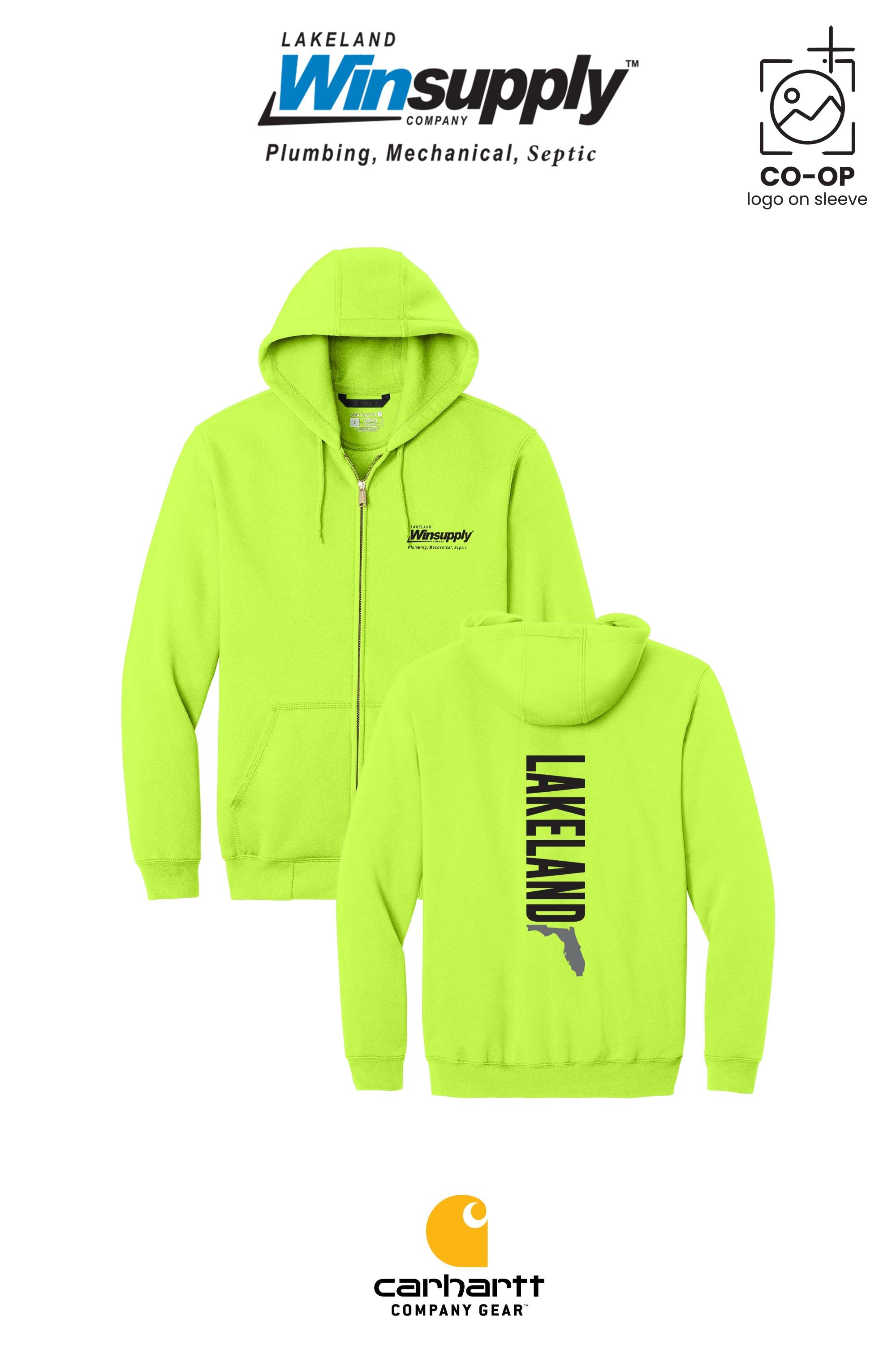 Carhartt® Midweight Hooded Zip-Front Sweatshirt - Lakeland Winsupply