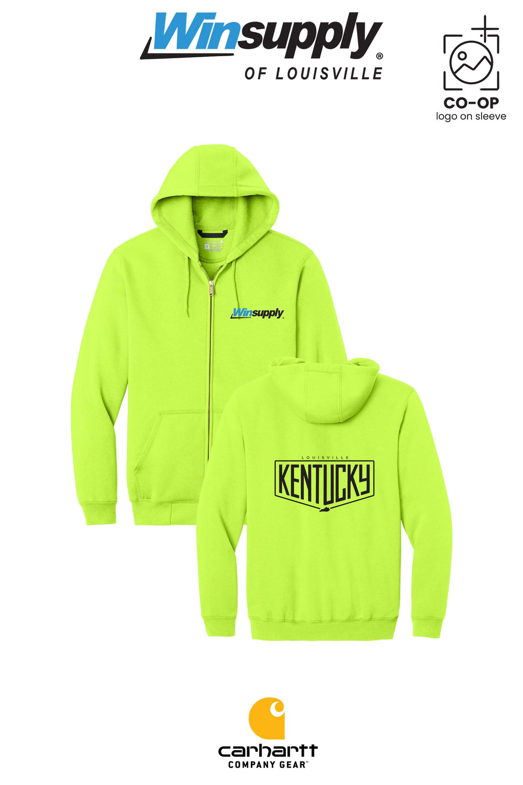 Carhartt® Midweight Hooded Zip-Front Sweatshirt - Winsupply of Louisville KY