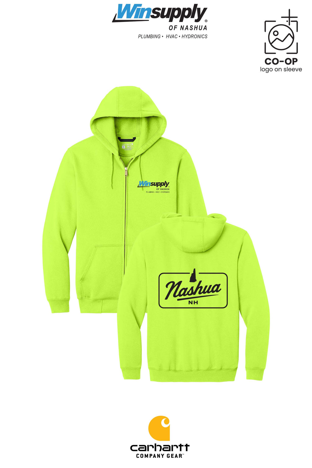 Carhartt® Midweight Hooded Zip-Front Sweatshirt - Winsupply of Nashua