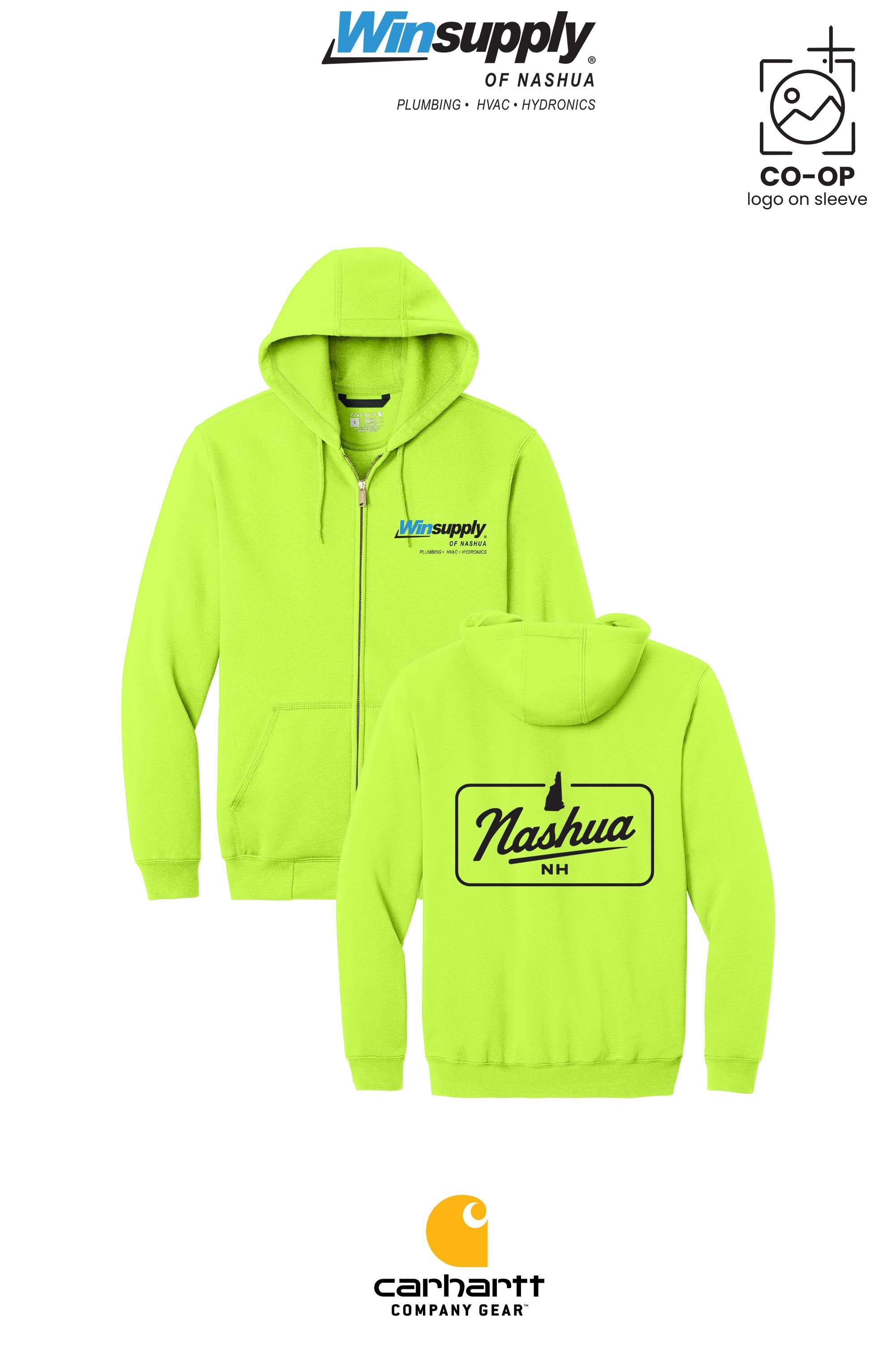 Carhartt® Midweight Hooded Zip-Front Sweatshirt - Winsupply of Nashua