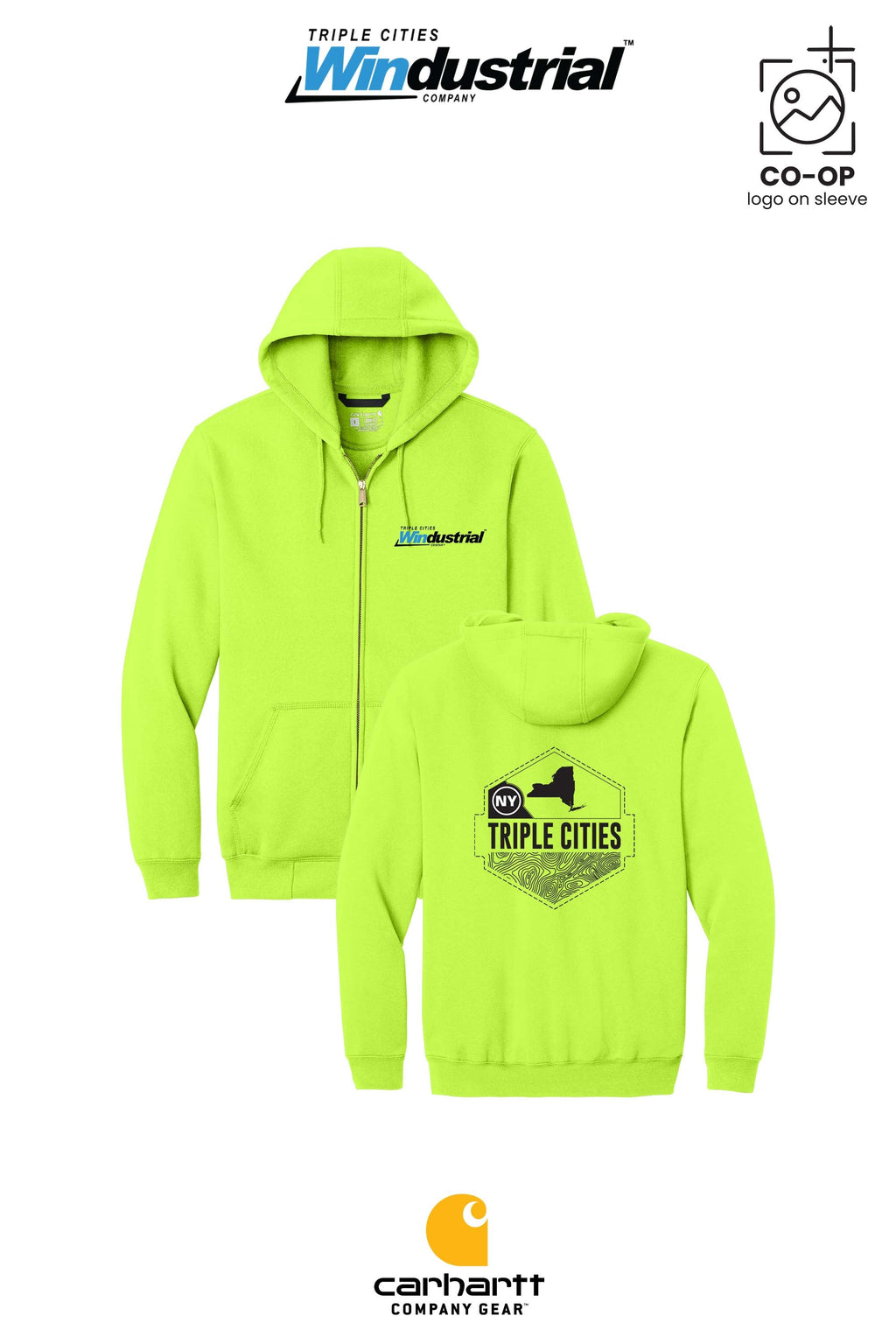 Carhartt® Midweight Hooded Zip-Front Sweatshirt - Windustrial Triple Cities