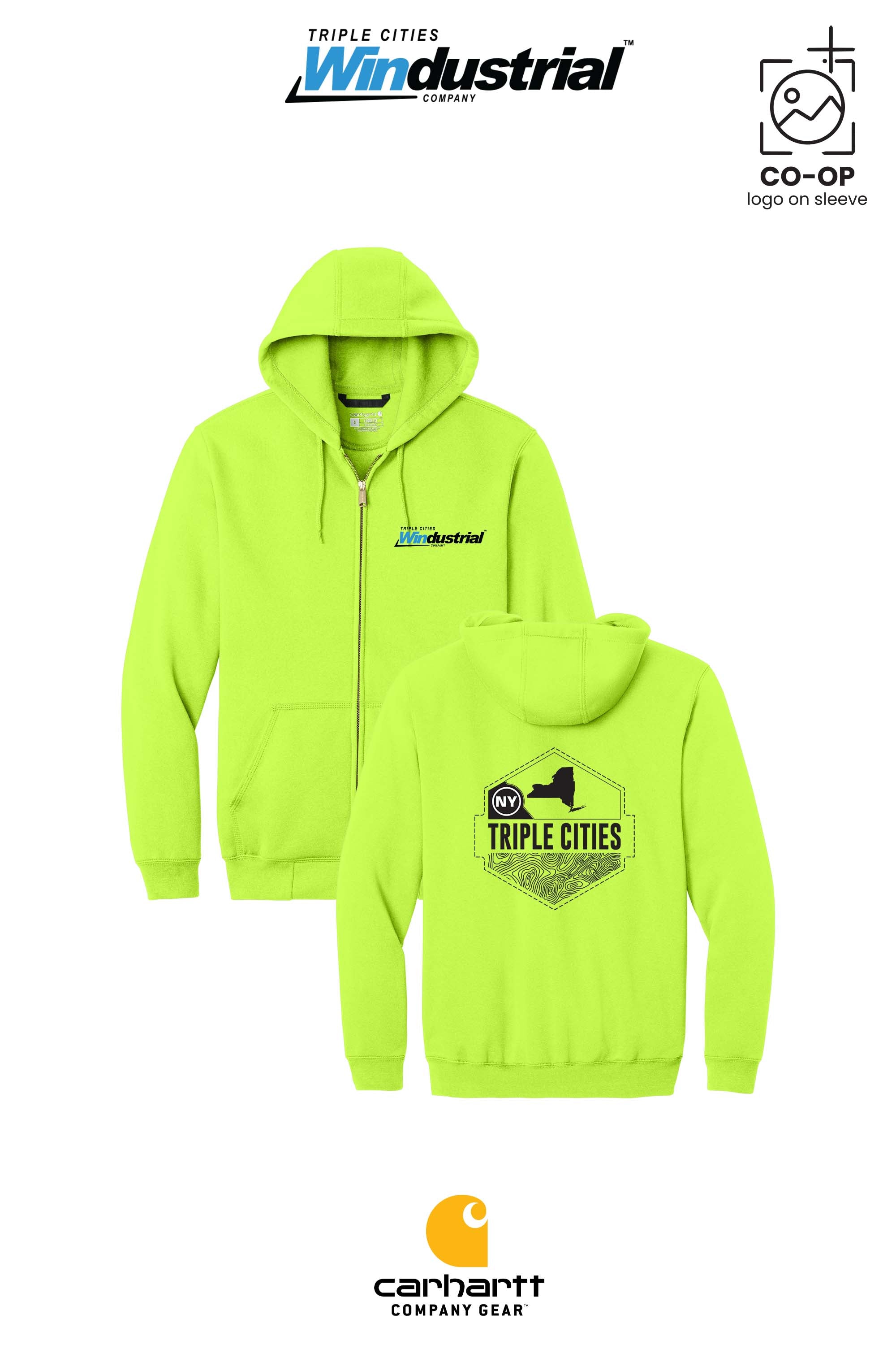 Carhartt® Midweight Hooded Zip-Front Sweatshirt - Windustrial Triple Cities