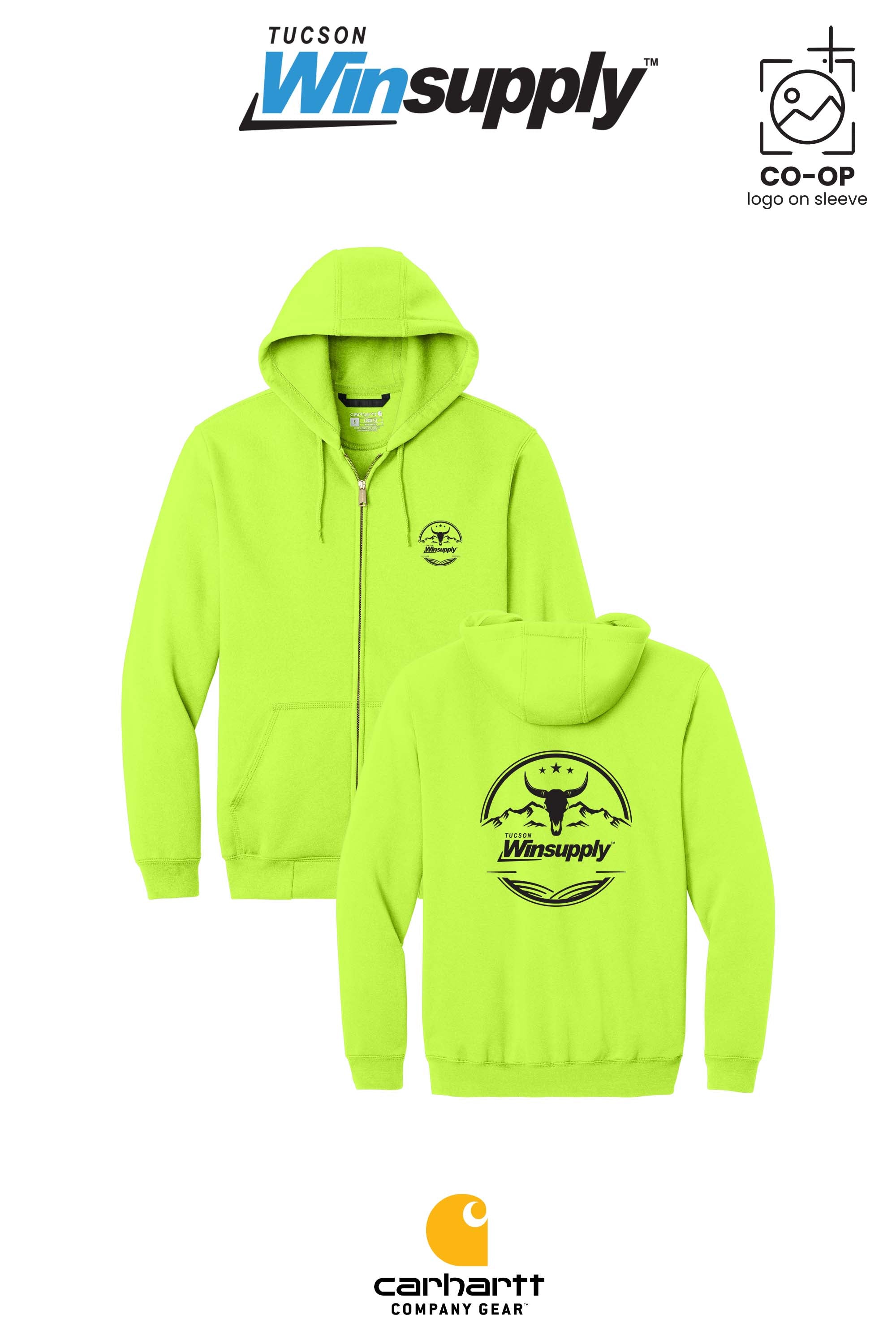 Carhartt® Midweight Hooded Zip-Front Sweatshirt - Winsupply Tucson AZ