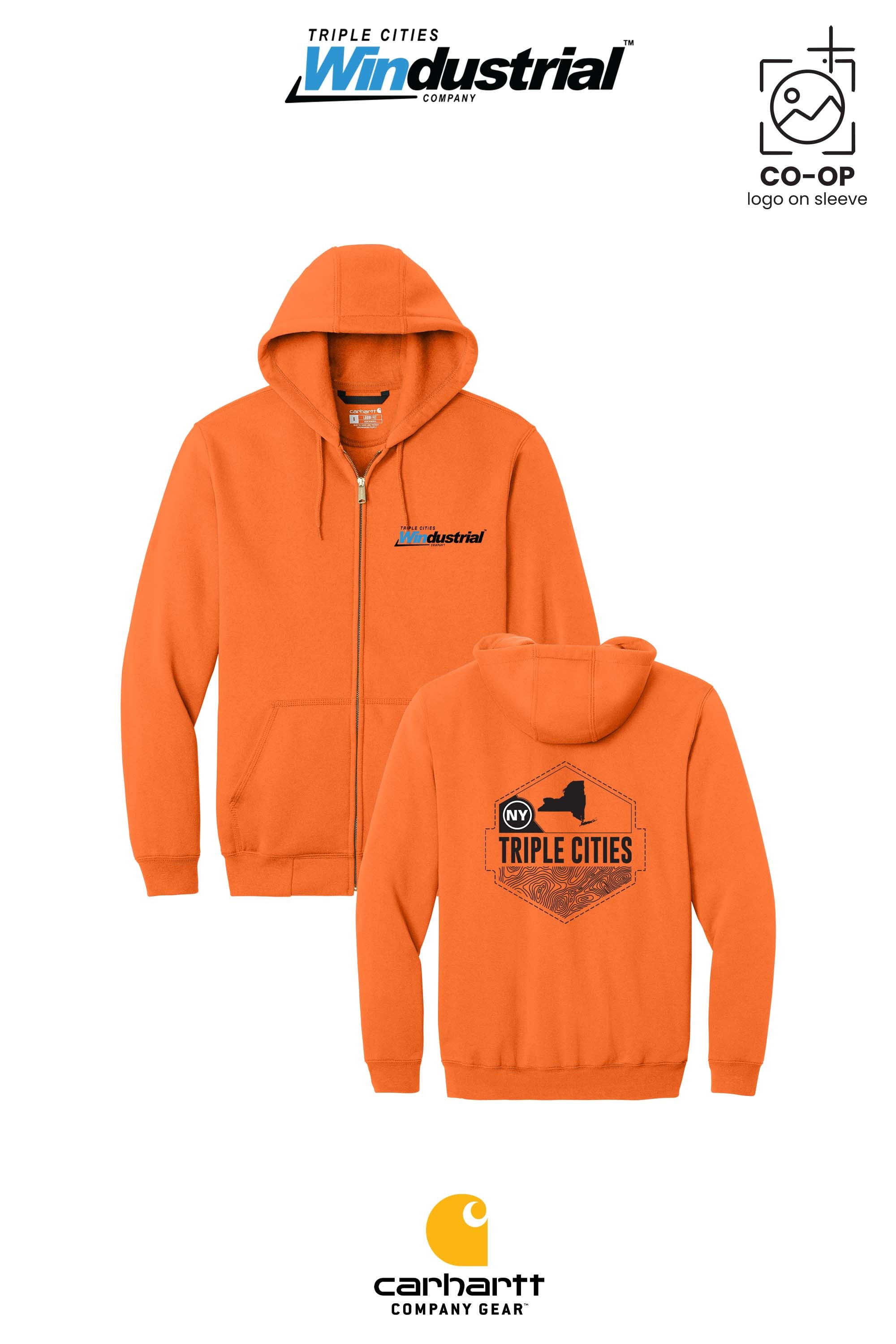 Carhartt® Midweight Hooded Zip-Front Sweatshirt - Windustrial Triple Cities