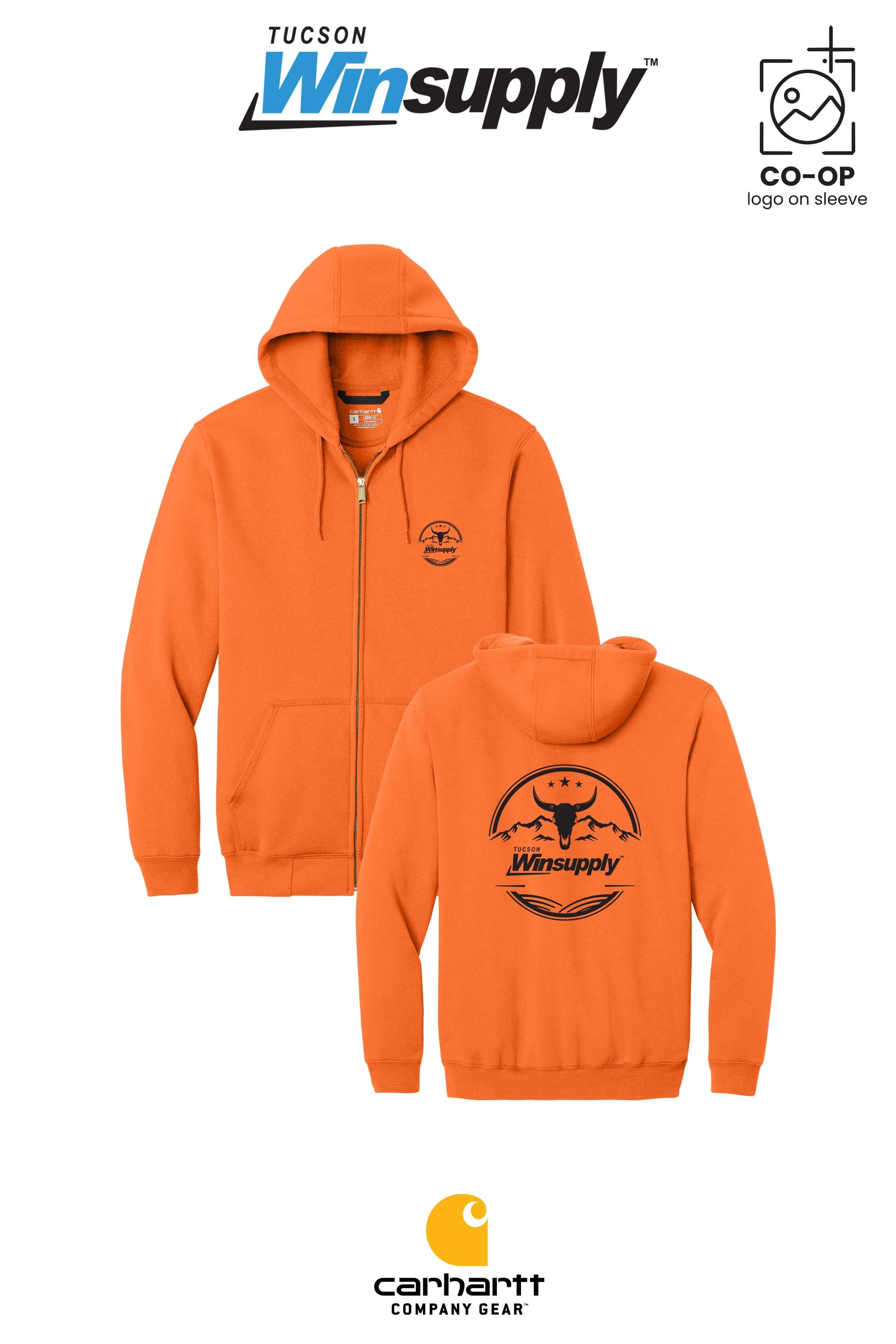 Carhartt® Midweight Hooded Zip-Front Sweatshirt - Winsupply Tucson AZ