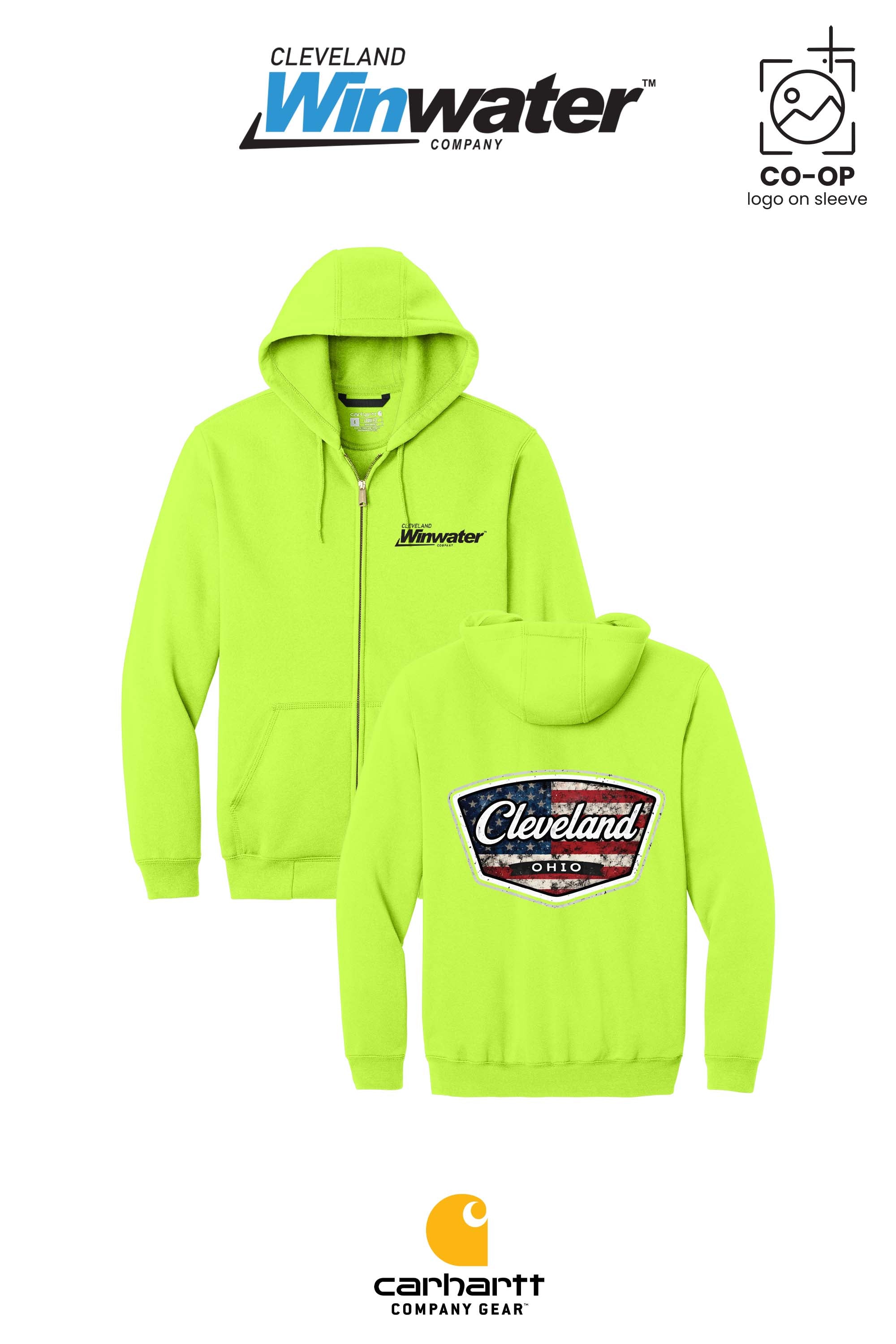 Carhartt® Midweight Hooded Zip-Front Sweatshirt - Winwater of Cleveland
