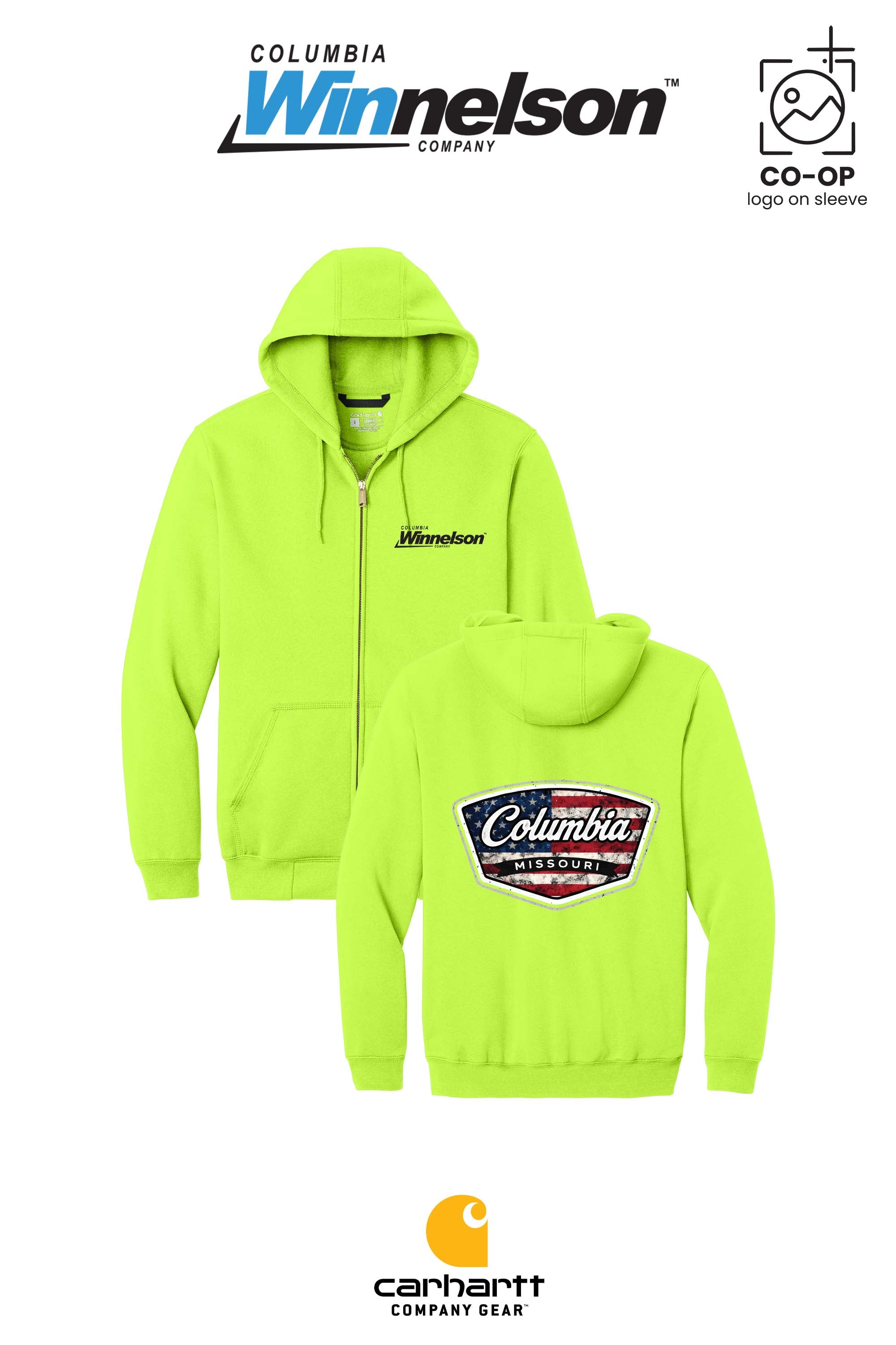 Carhartt® Midweight Hooded Zip-Front Sweatshirt - Columbia MO Winnelson