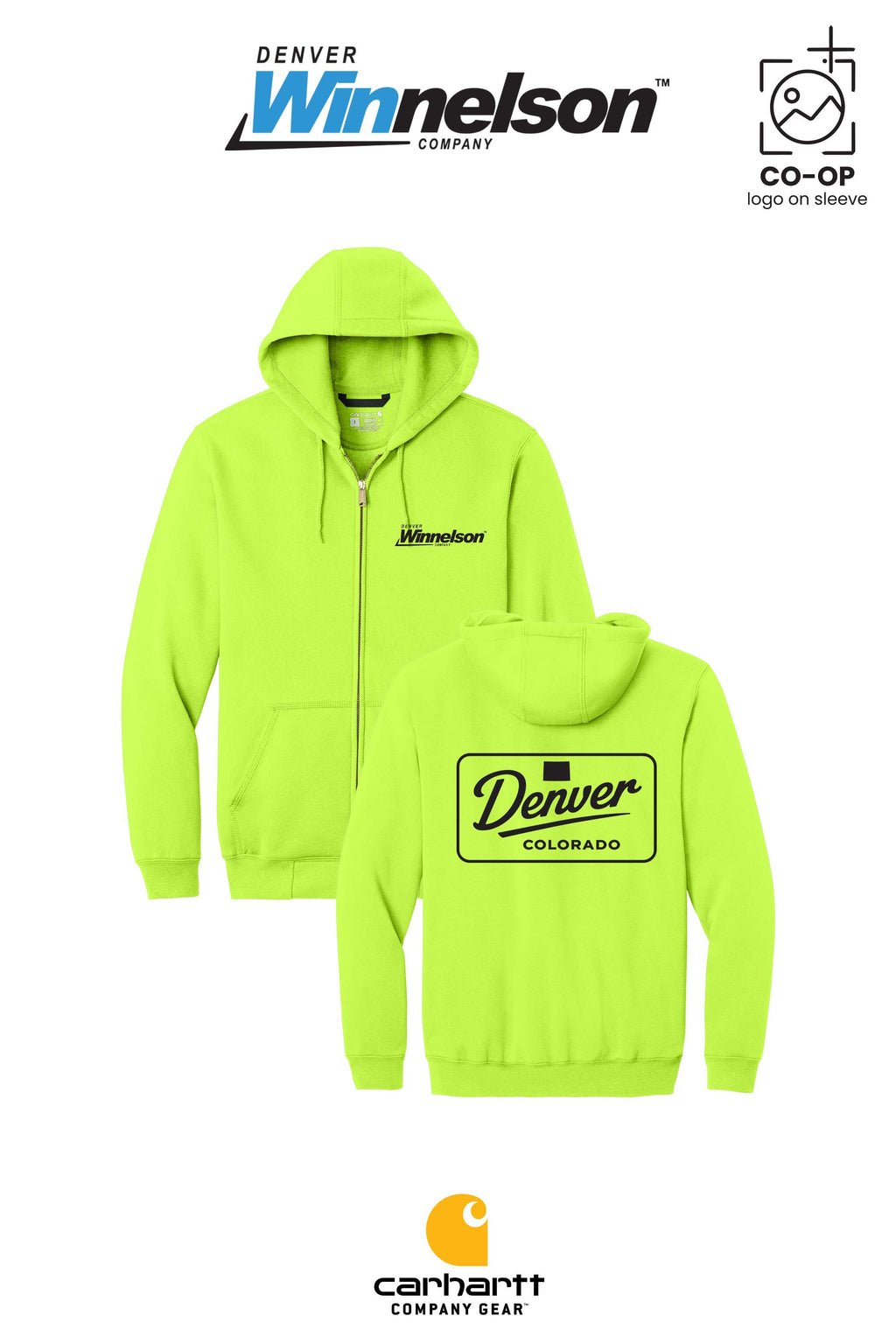 Carhartt® Midweight Hooded Zip-Front Sweatshirt - Denver Winnelson
