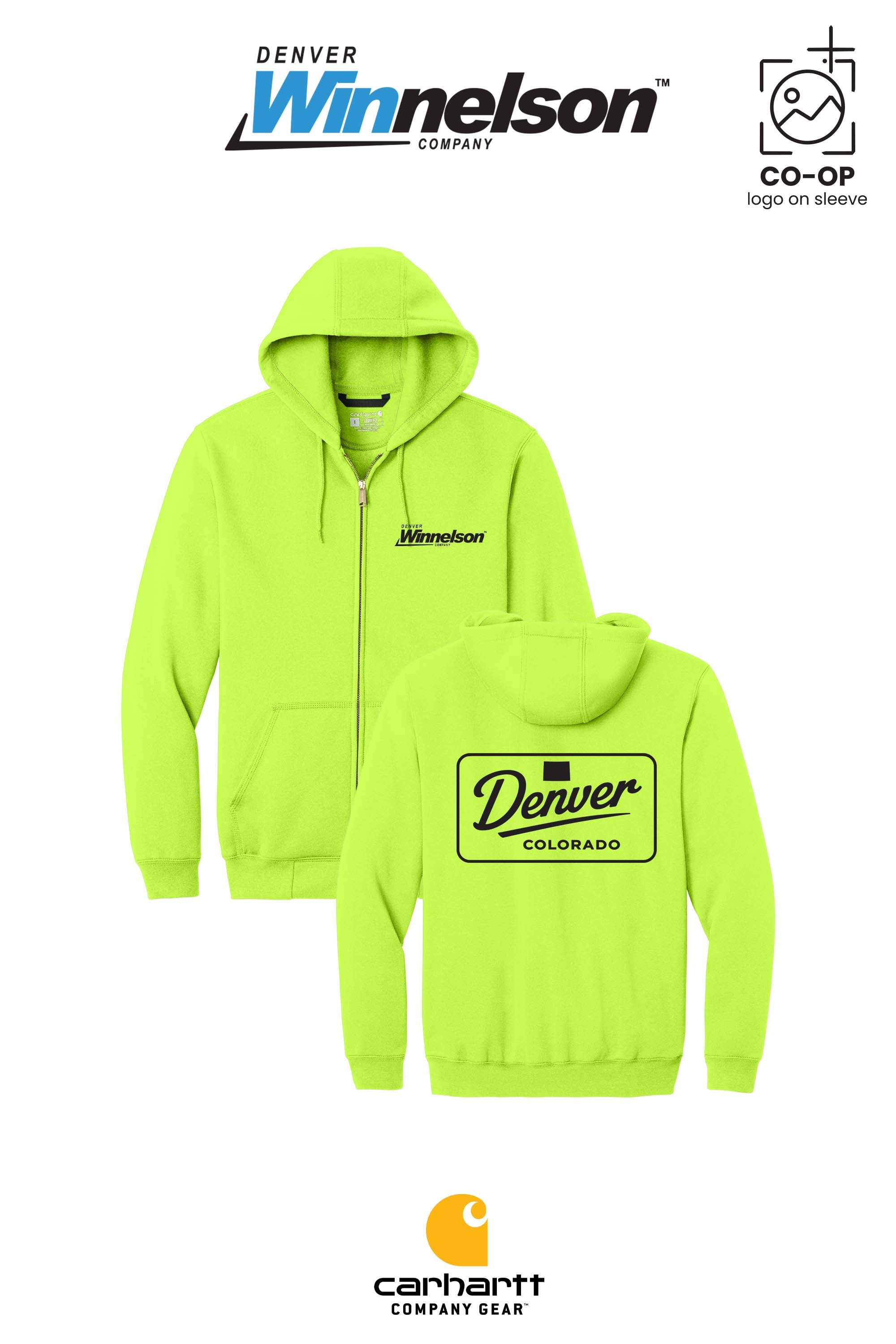 Carhartt® Midweight Hooded Zip-Front Sweatshirt - Denver Winnelson
