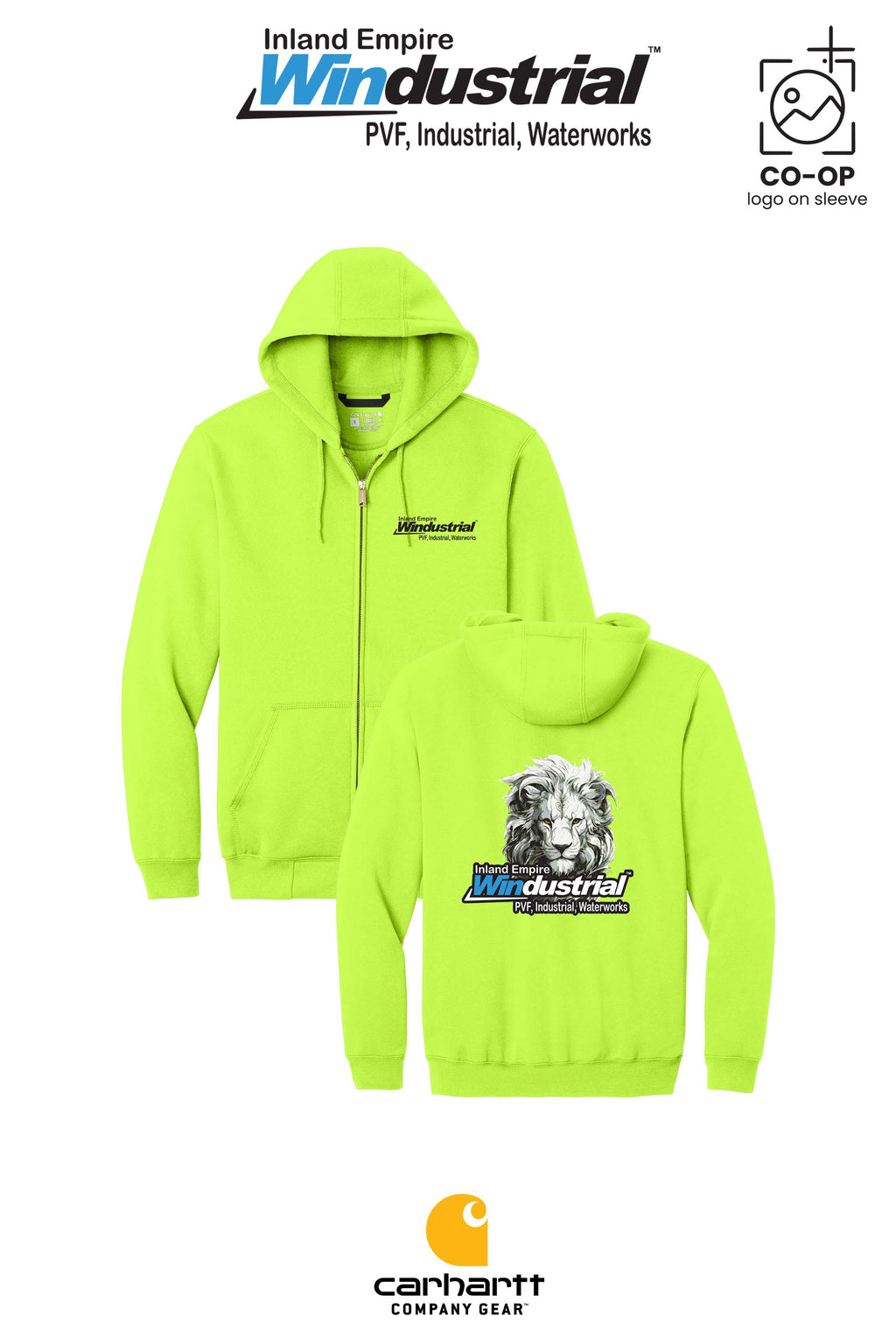 Carhartt® Midweight Hooded Zip-Front Sweatshirt - Inland Empire Windustrial