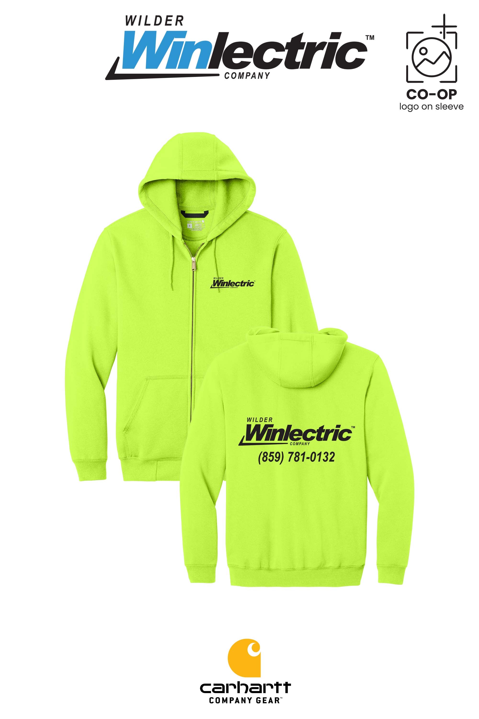 Carhartt® Midweight Hooded Zip-Front Sweatshirt - Wilder Winlectric