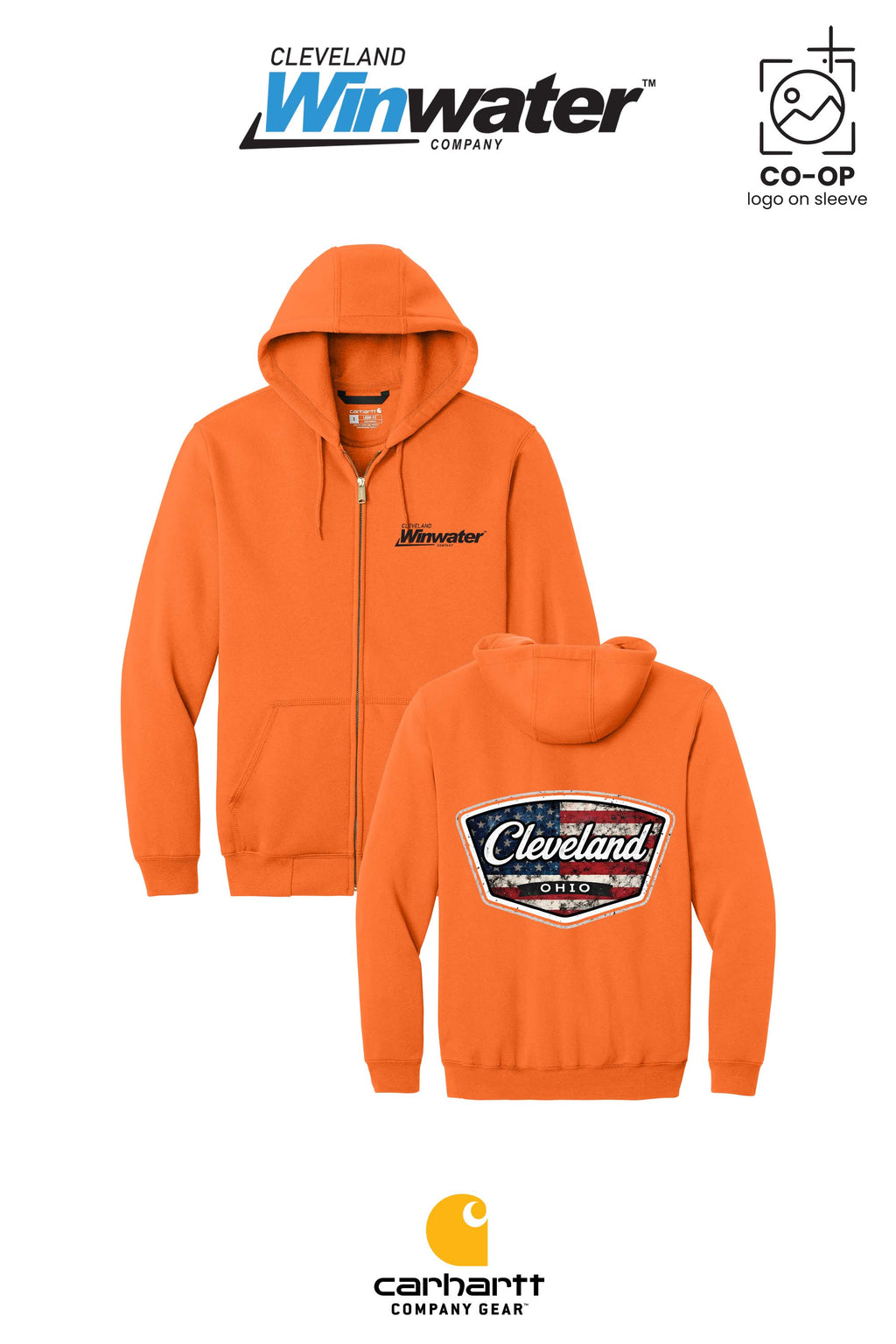 Carhartt® Midweight Hooded Zip-Front Sweatshirt - Winwater of Cleveland