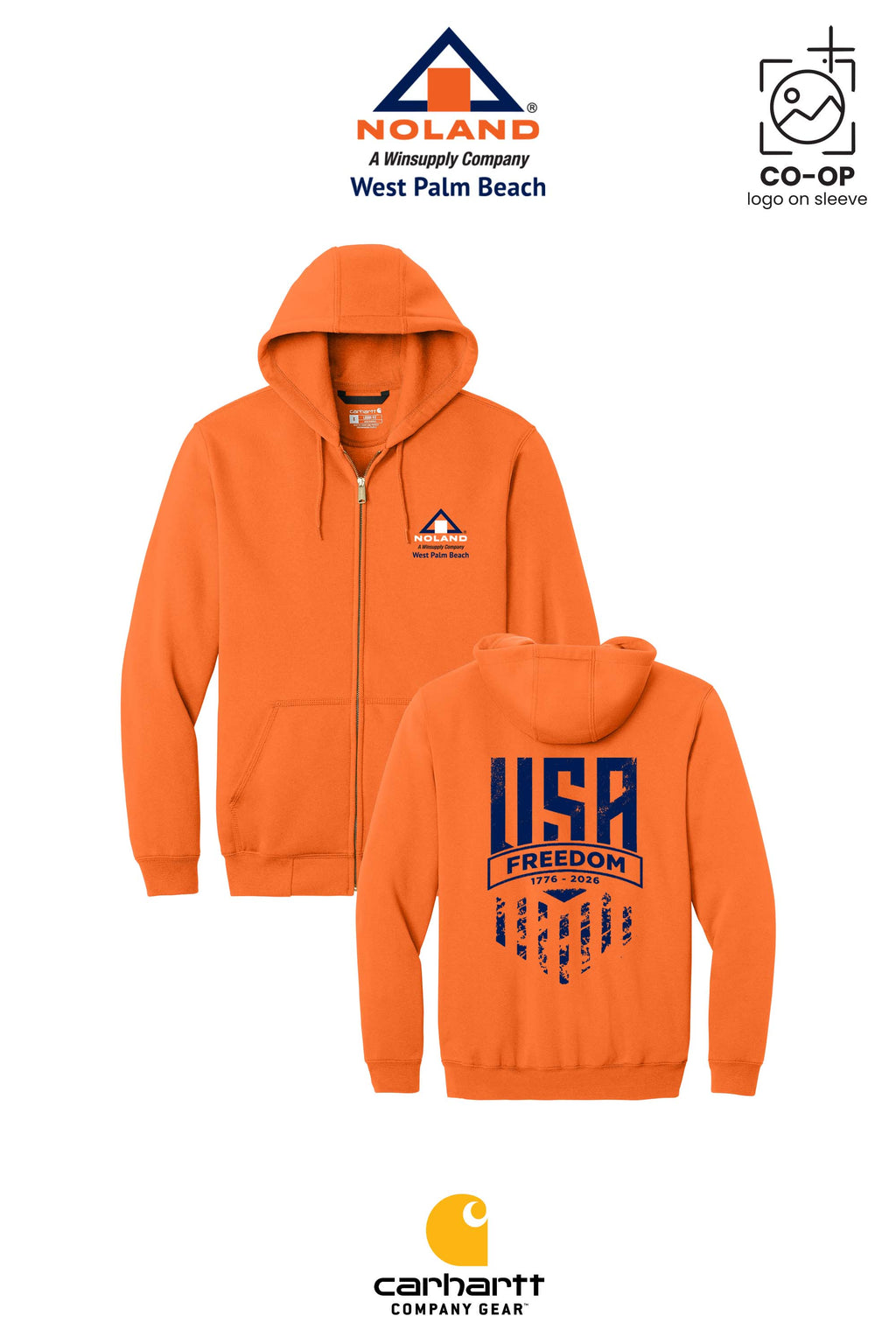 Carhartt® Midweight Hooded Zip-Front Sweatshirt - Noland West Palm Beach
