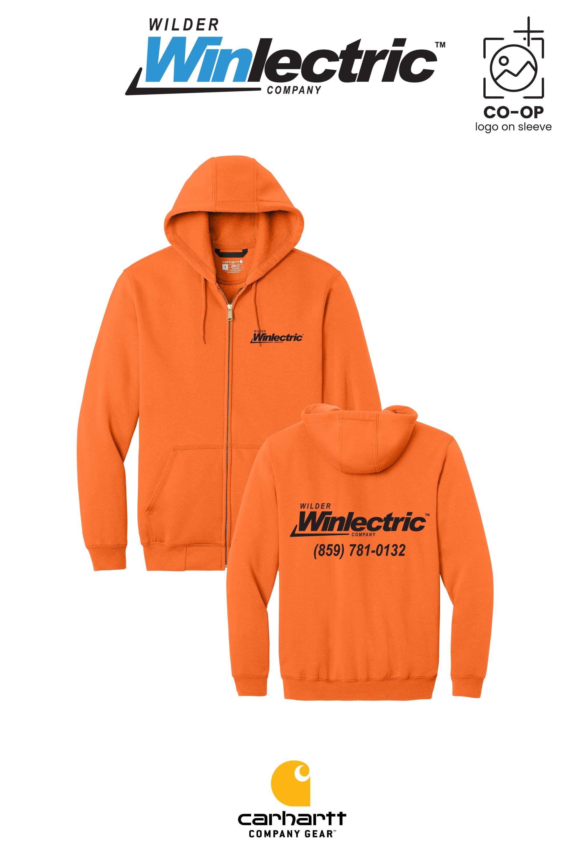 Carhartt® Midweight Hooded Zip-Front Sweatshirt - Wilder Winlectric