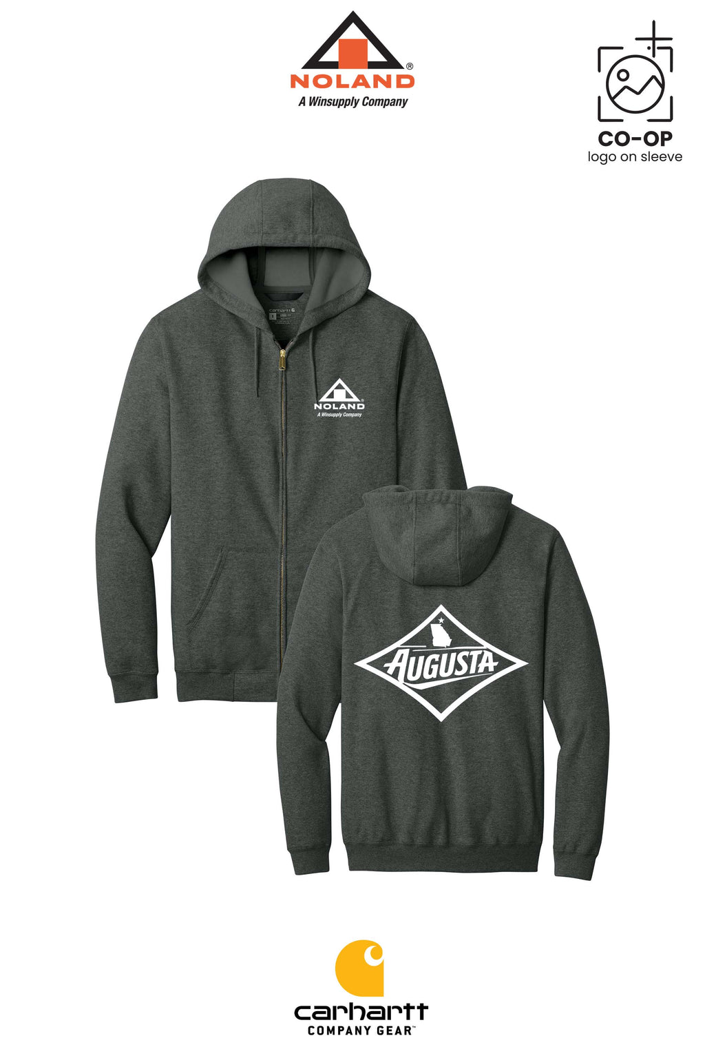 Carhartt® Midweight Hooded Zip-Front Sweatshirt - Noland of Augusta GA
