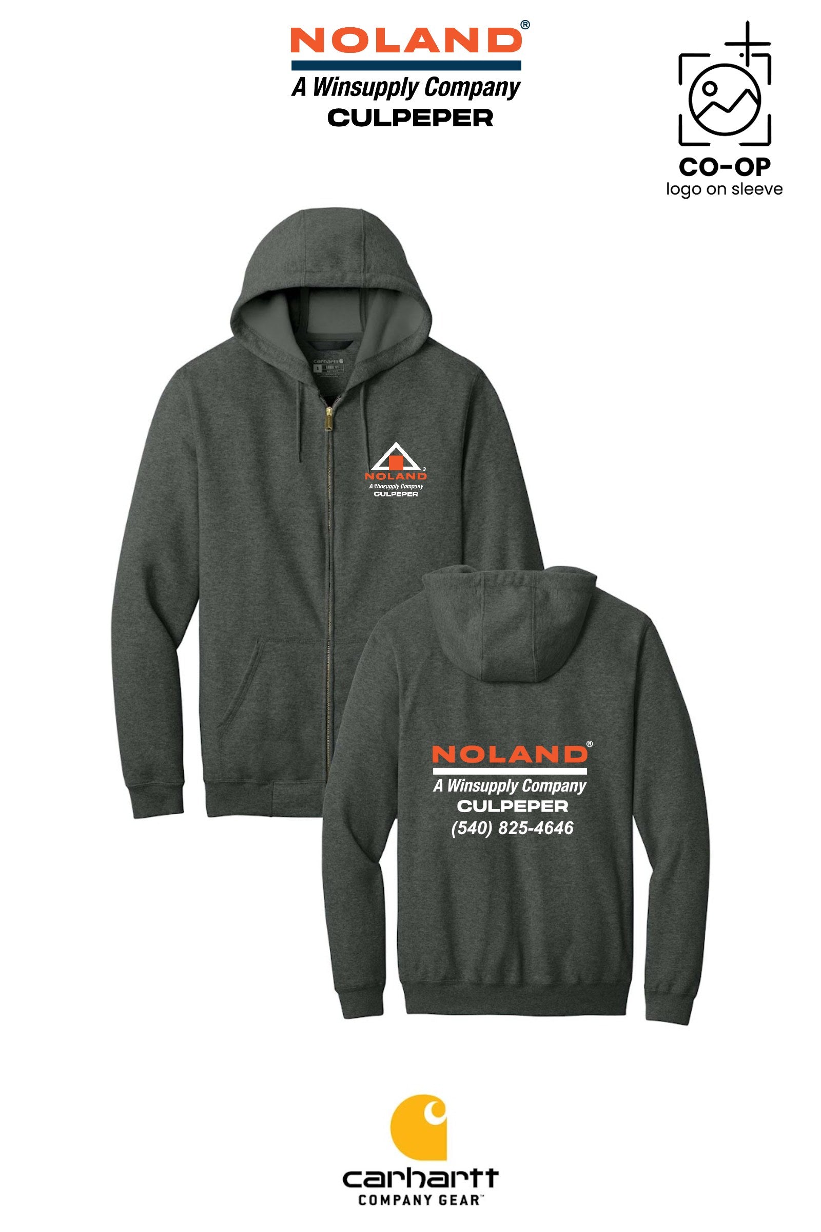 Carhartt® Midweight Hooded Zip-Front Sweatshirt - Culpeper Noland