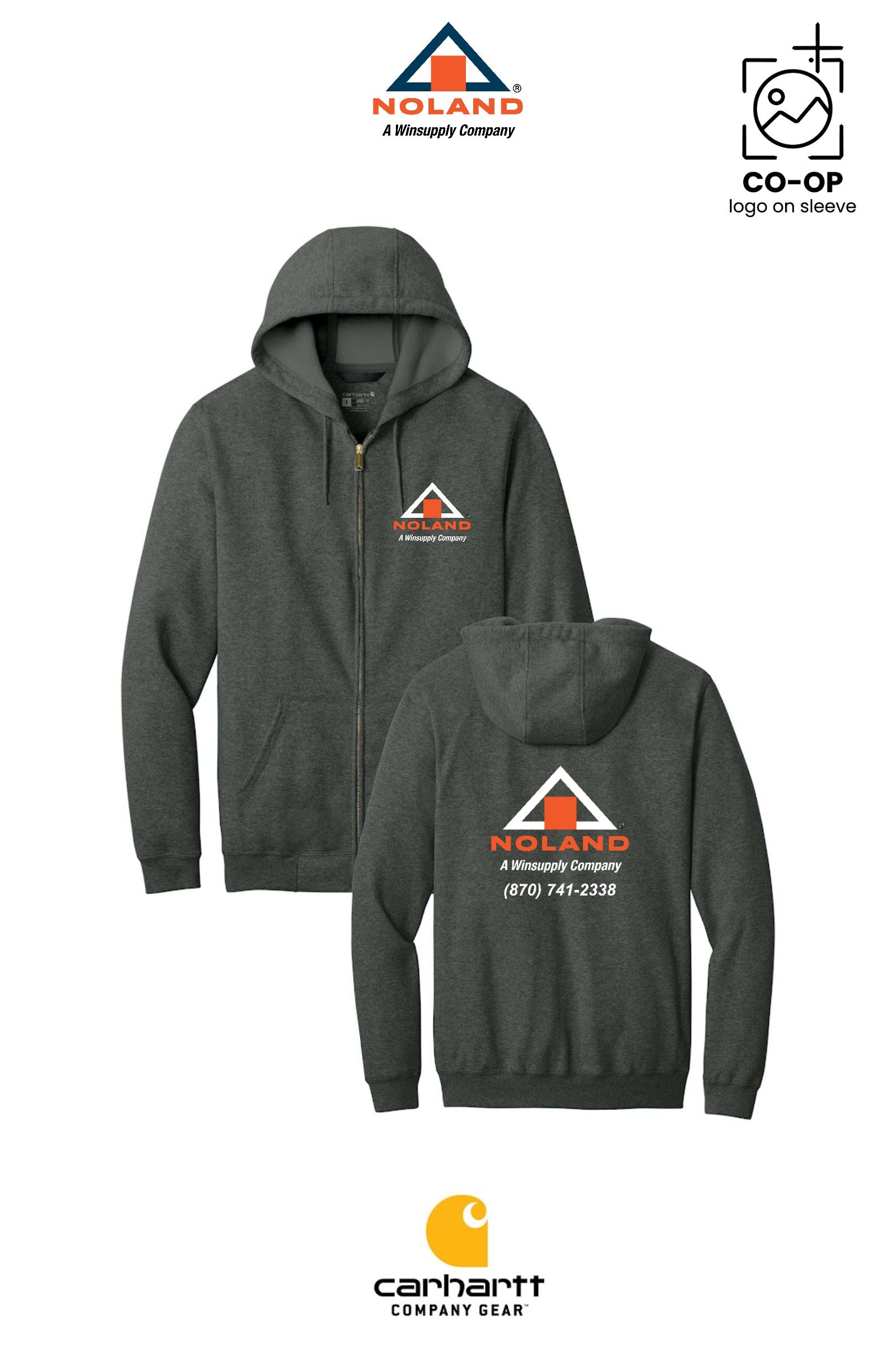 Carhartt® Midweight Hooded Zip-Front Sweatshirt - Harrison Noland