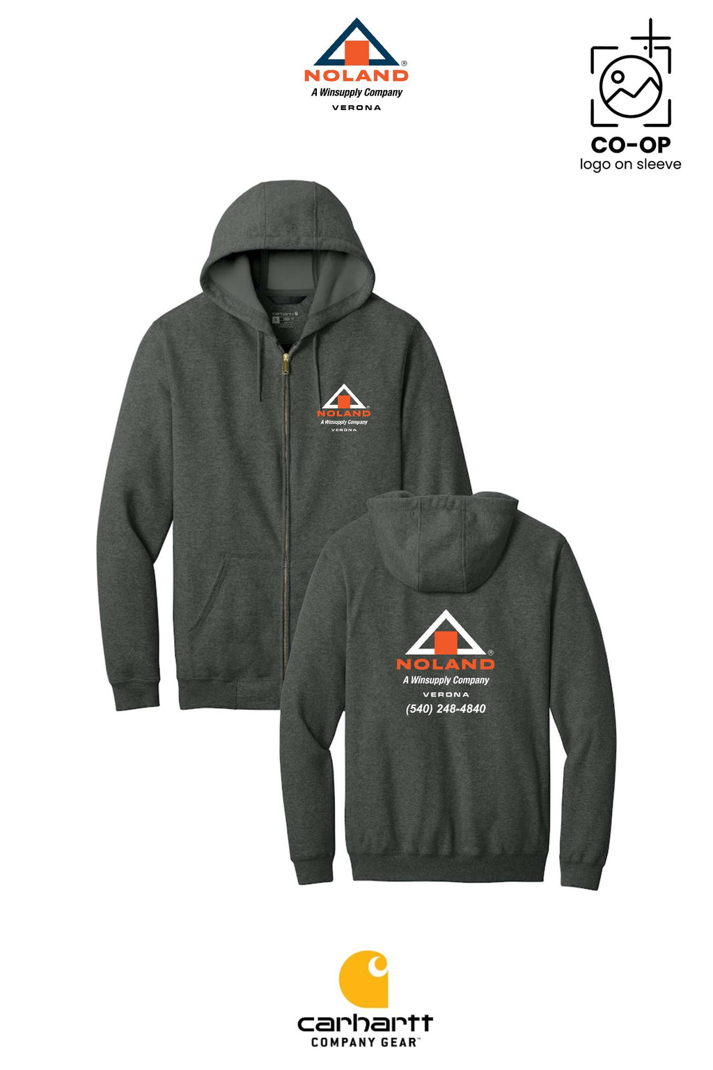 Carhartt® Midweight Hooded Zip-Front Sweatshirt - Verona Noland