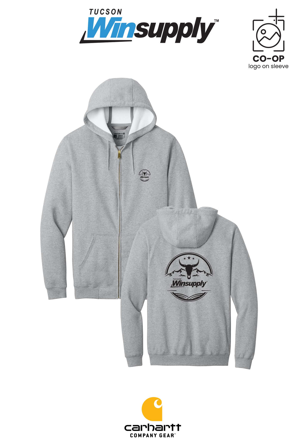 Carhartt® Midweight Hooded Zip-Front Sweatshirt - Winsupply Tucson AZ