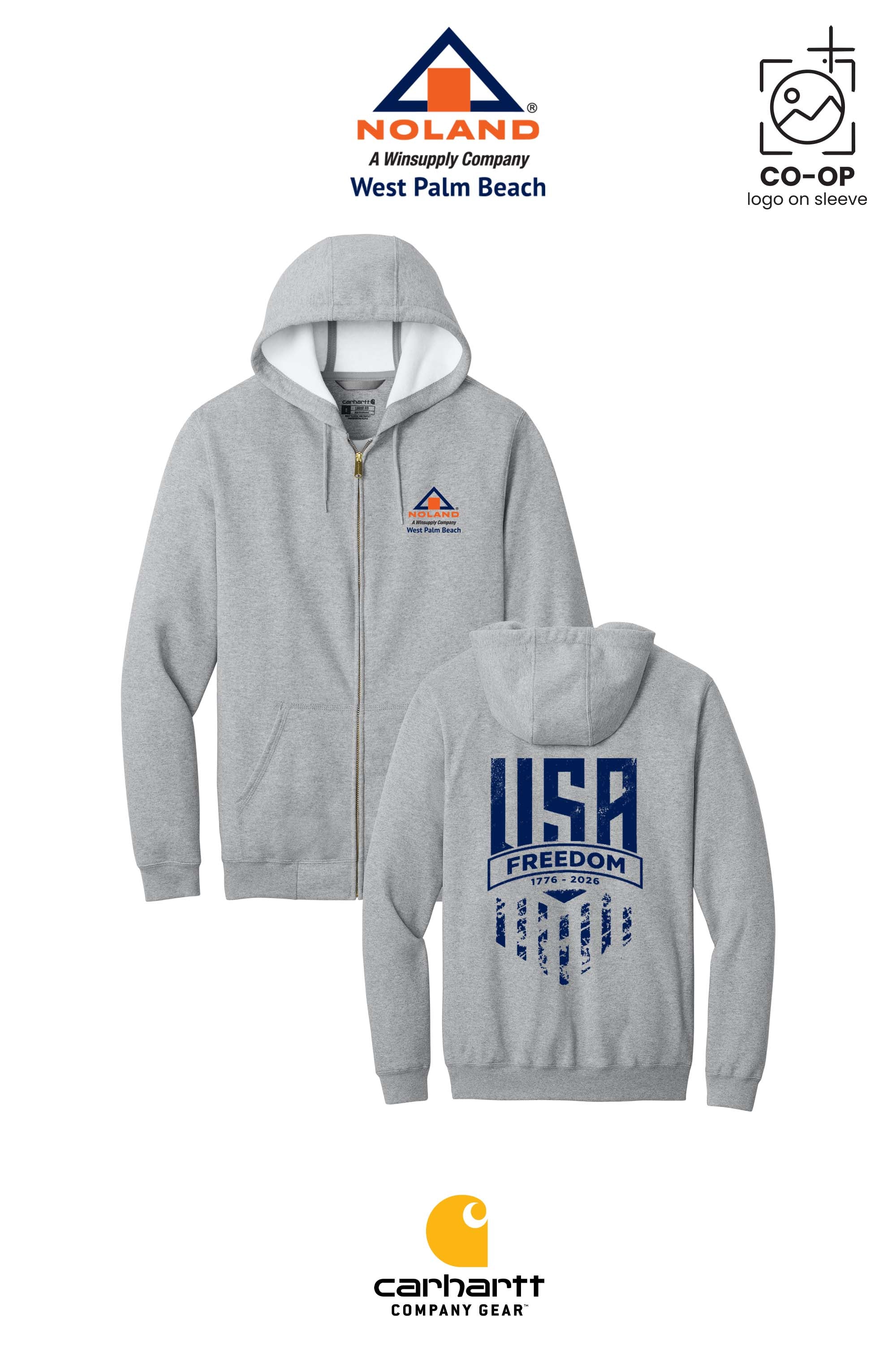 Carhartt® Midweight Hooded Zip-Front Sweatshirt - Noland West Palm Beach