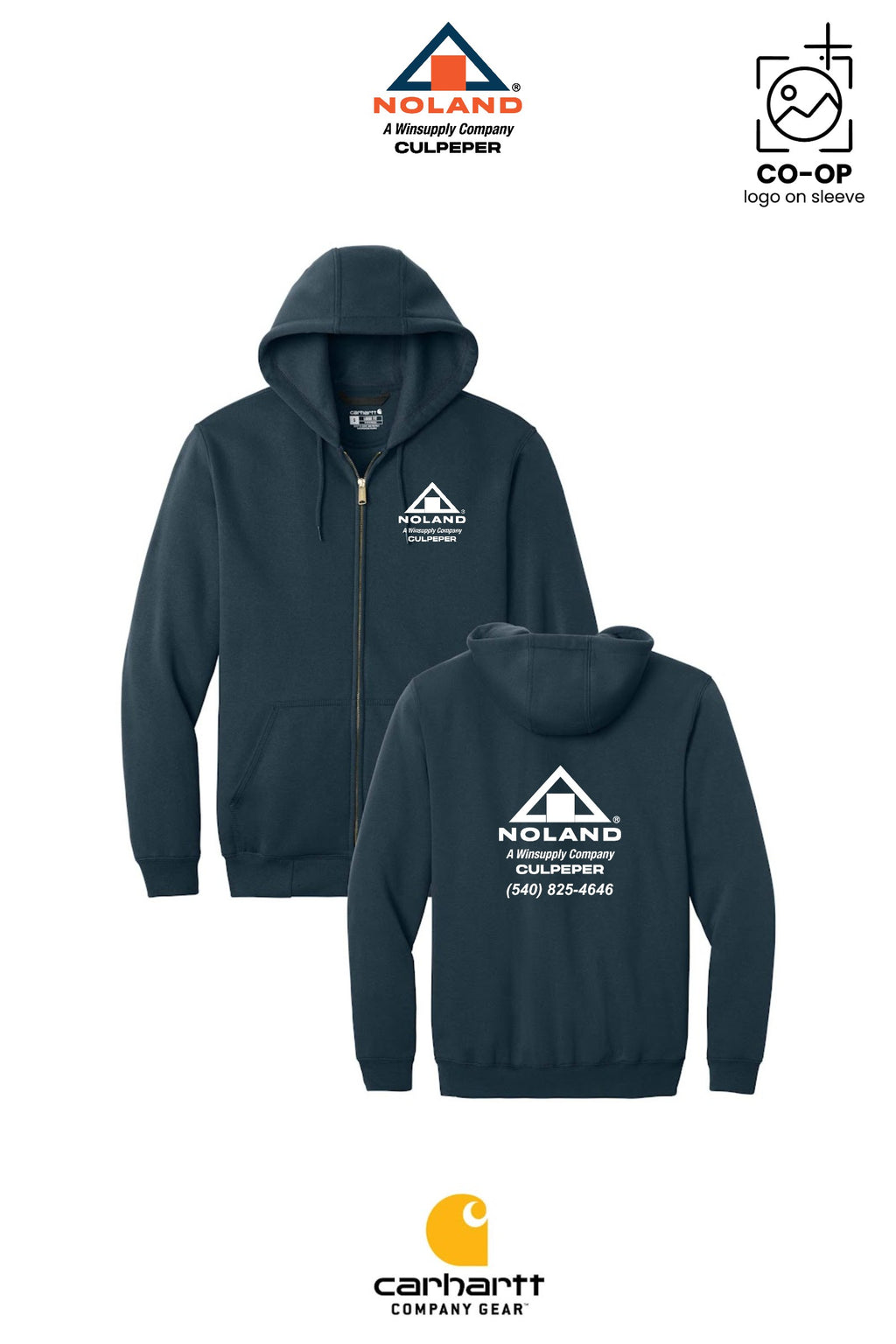 Carhartt® Midweight Hooded Zip-Front Sweatshirt - Culpeper Noland