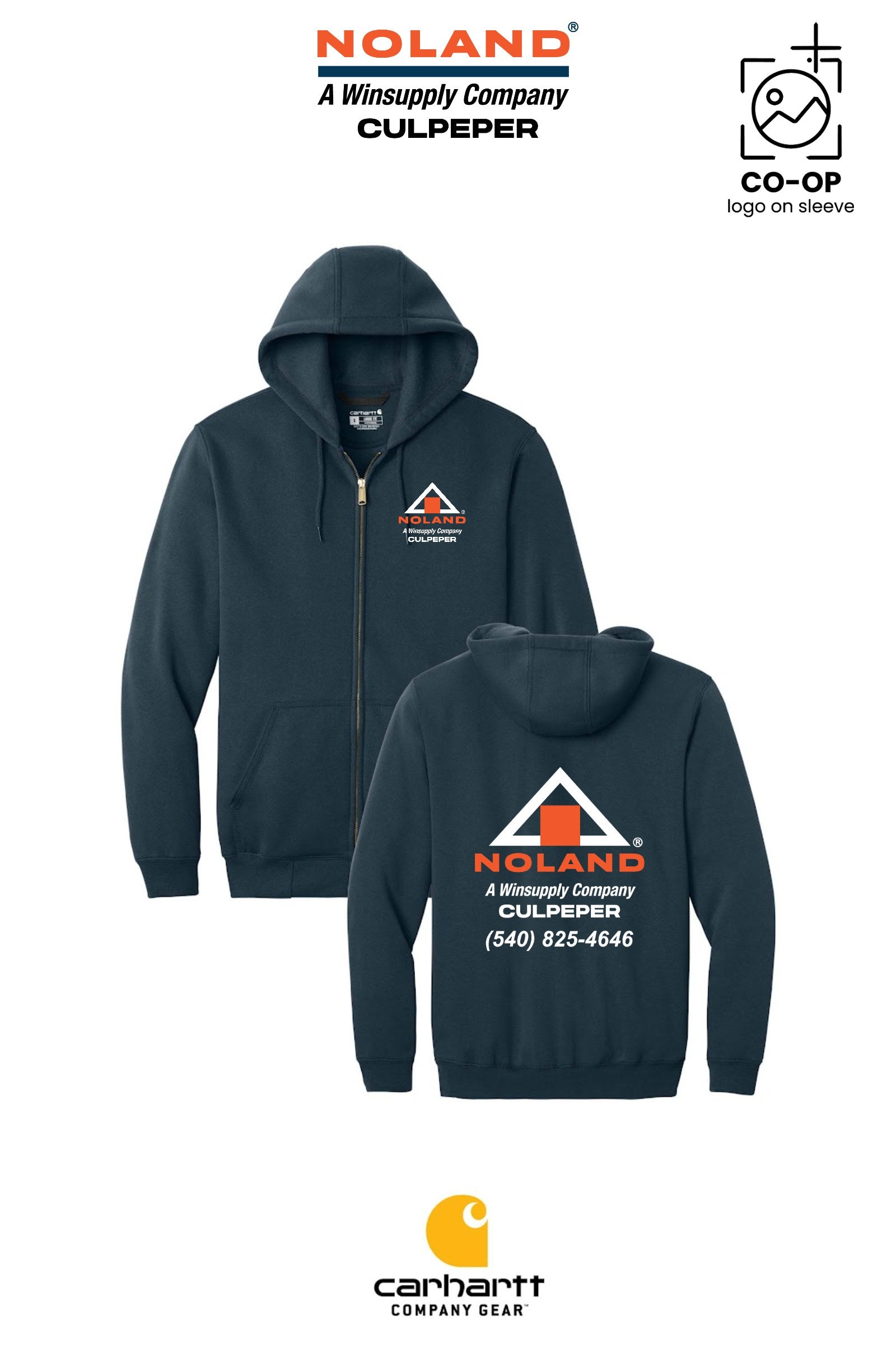 Carhartt® Midweight Hooded Zip-Front Sweatshirt - Culpeper Noland