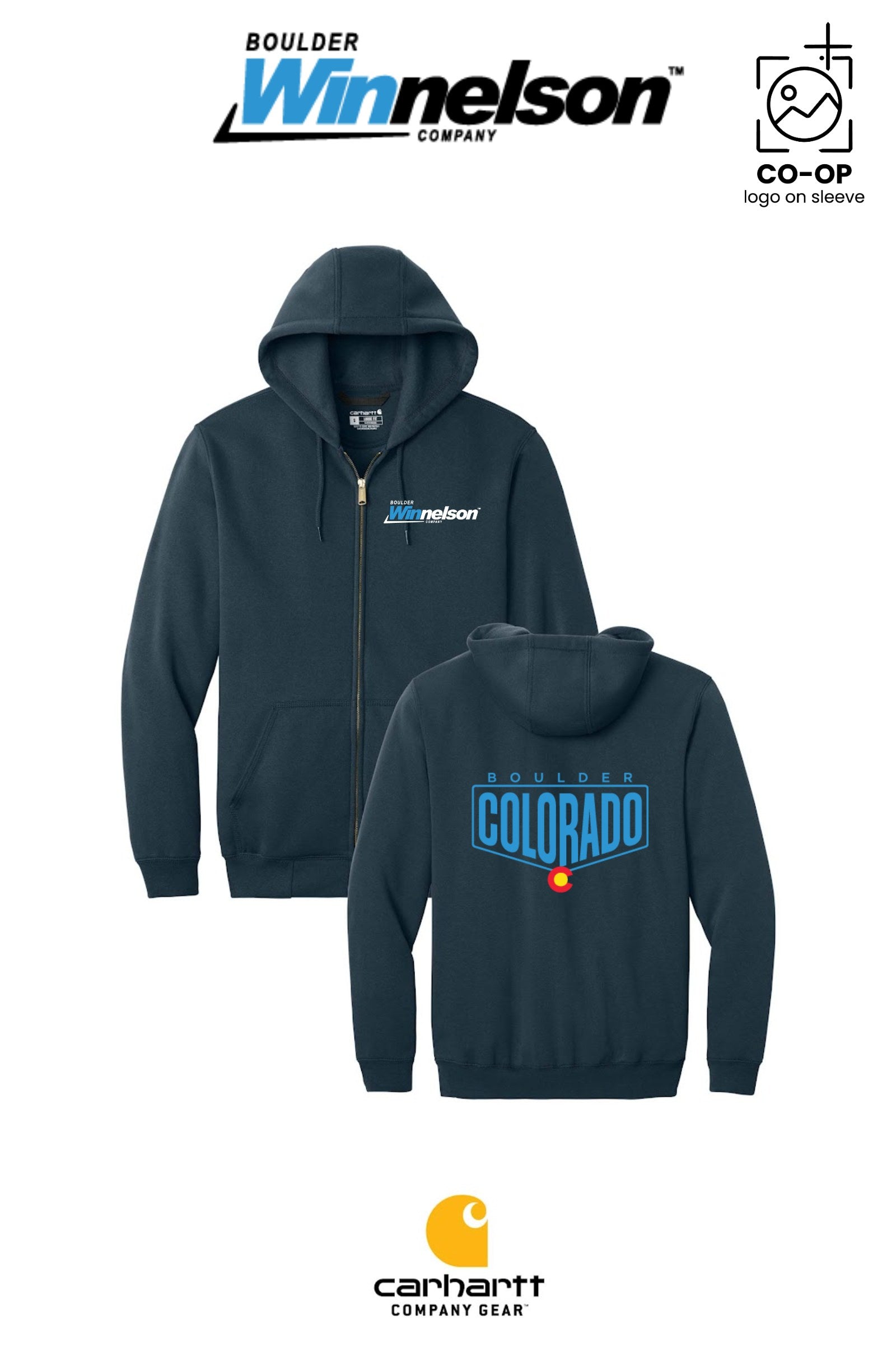 Carhartt® Midweight Hooded Zip-Front Sweatshirt - Boulder Winnelson