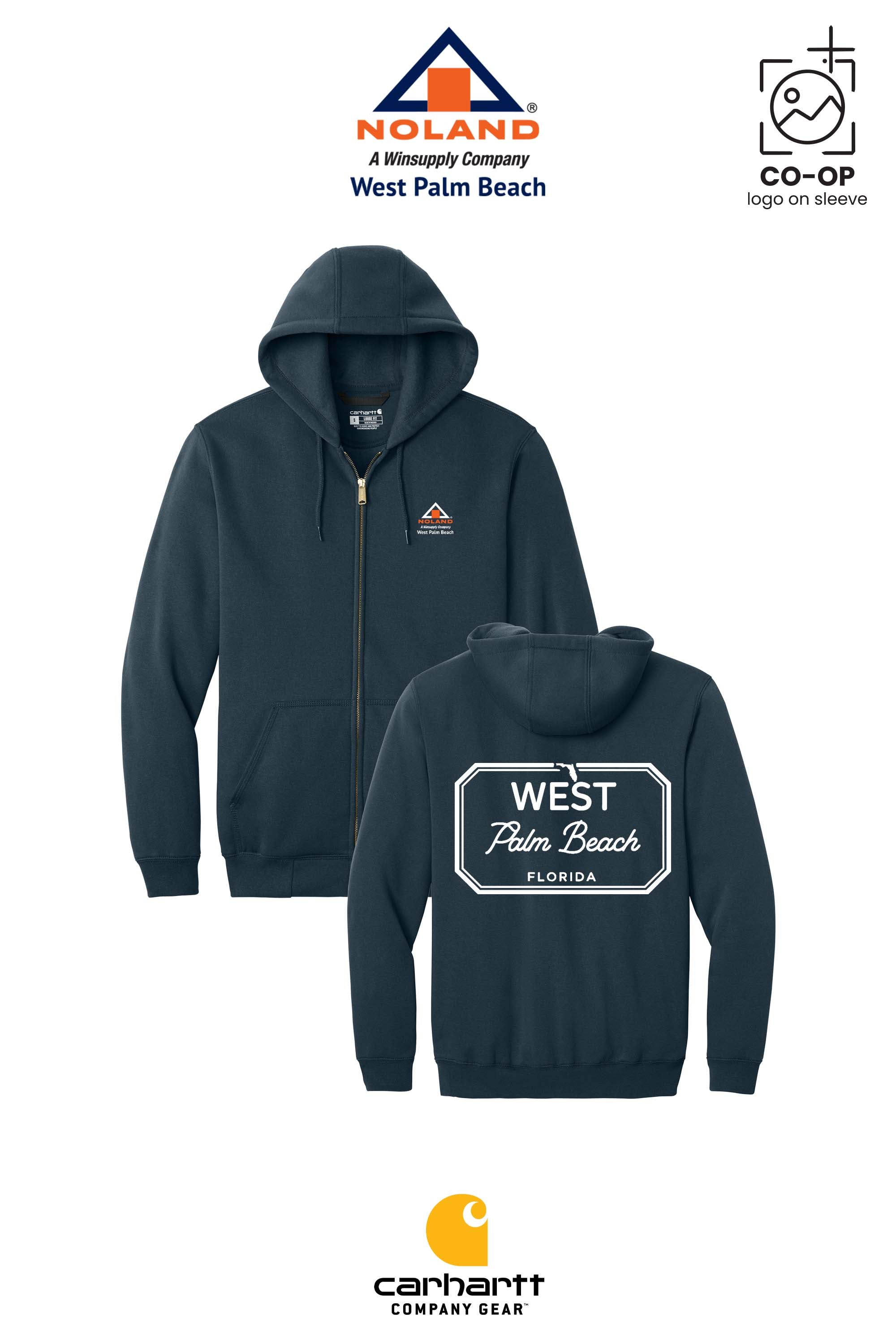 Carhartt® Midweight Hooded Zip-Front Sweatshirt - Noland West Palm Beach