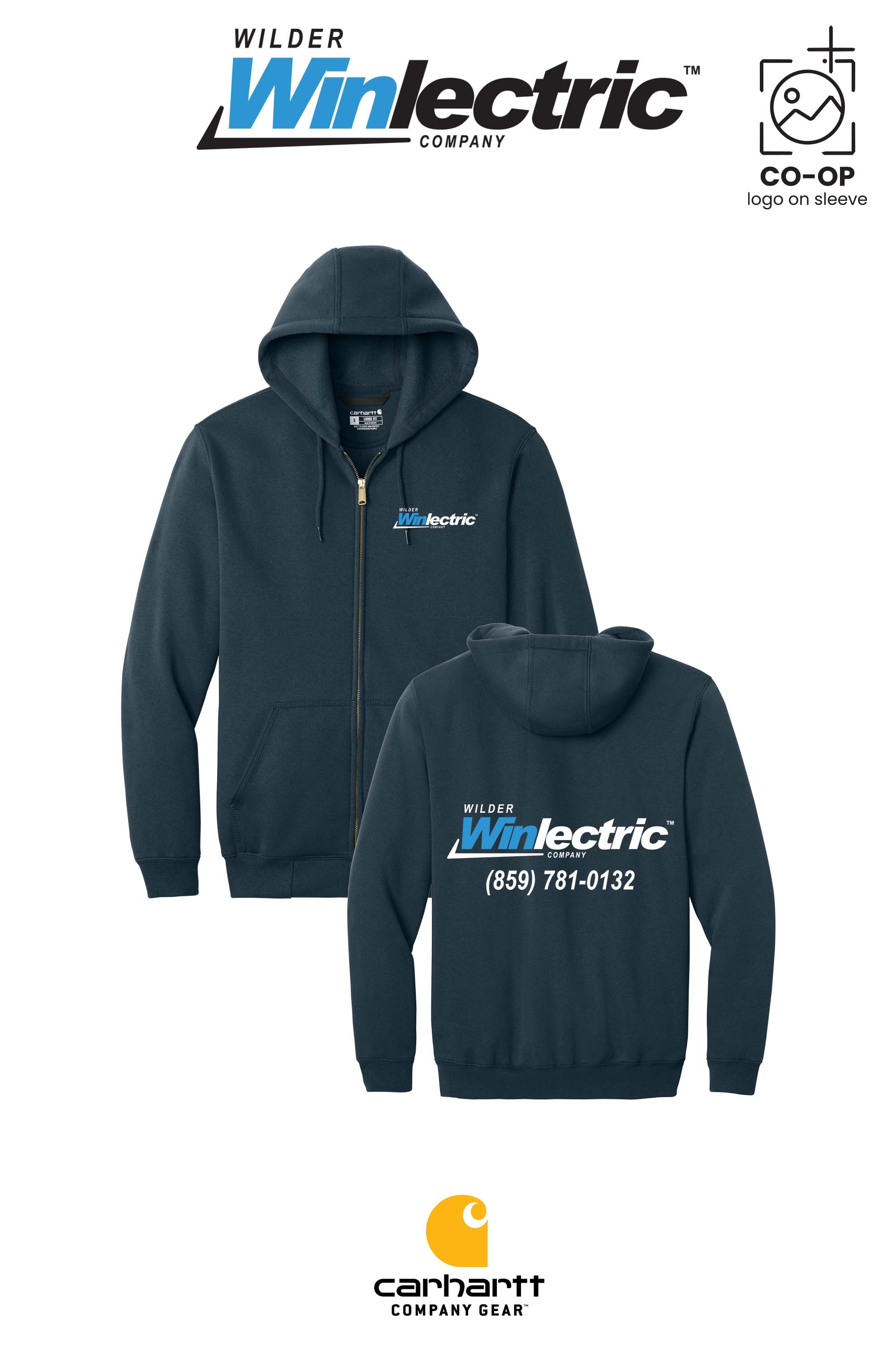 Carhartt® Midweight Hooded Zip-Front Sweatshirt - Wilder Winlectric
