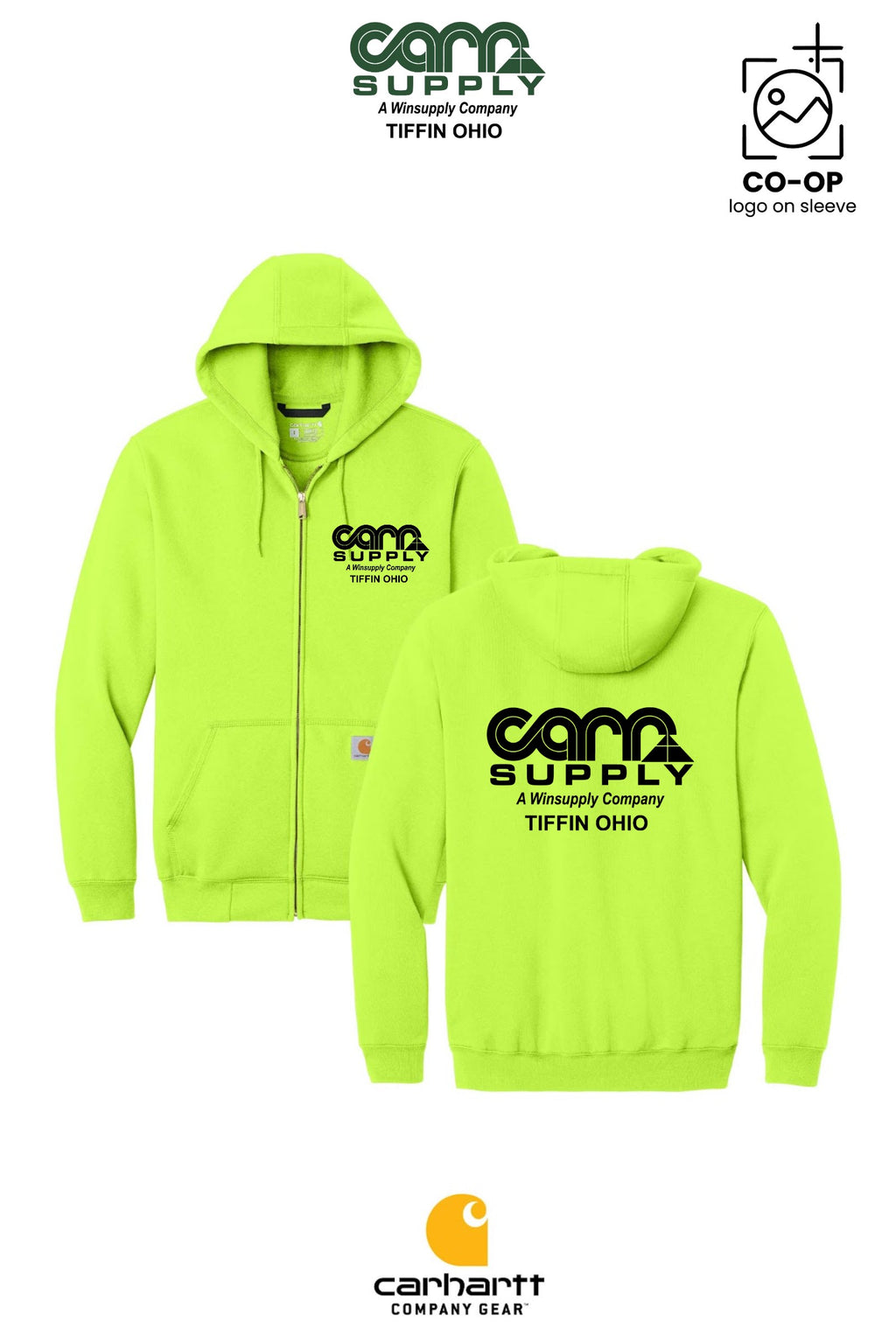 Carhartt® Midweight Hooded Zip-Front Sweatshirt - Carr Supply - Tiffin