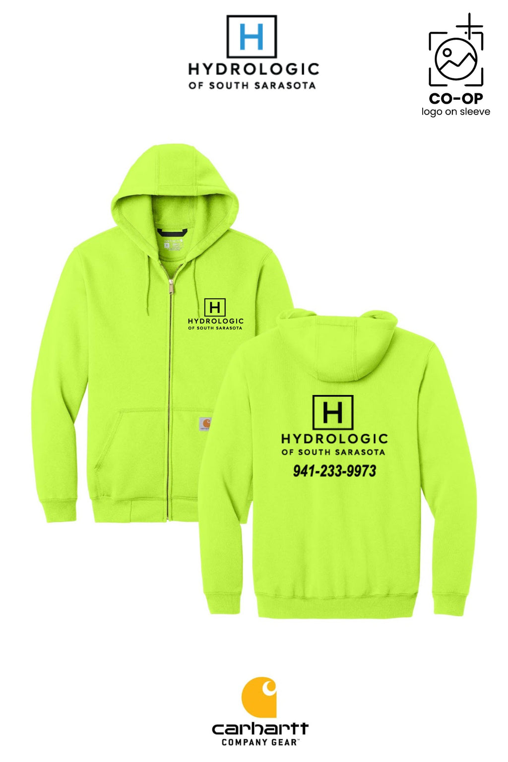 Carhartt® Midweight Hooded Zip-Front Sweatshirt - Winsupply Sarasota FL Co.