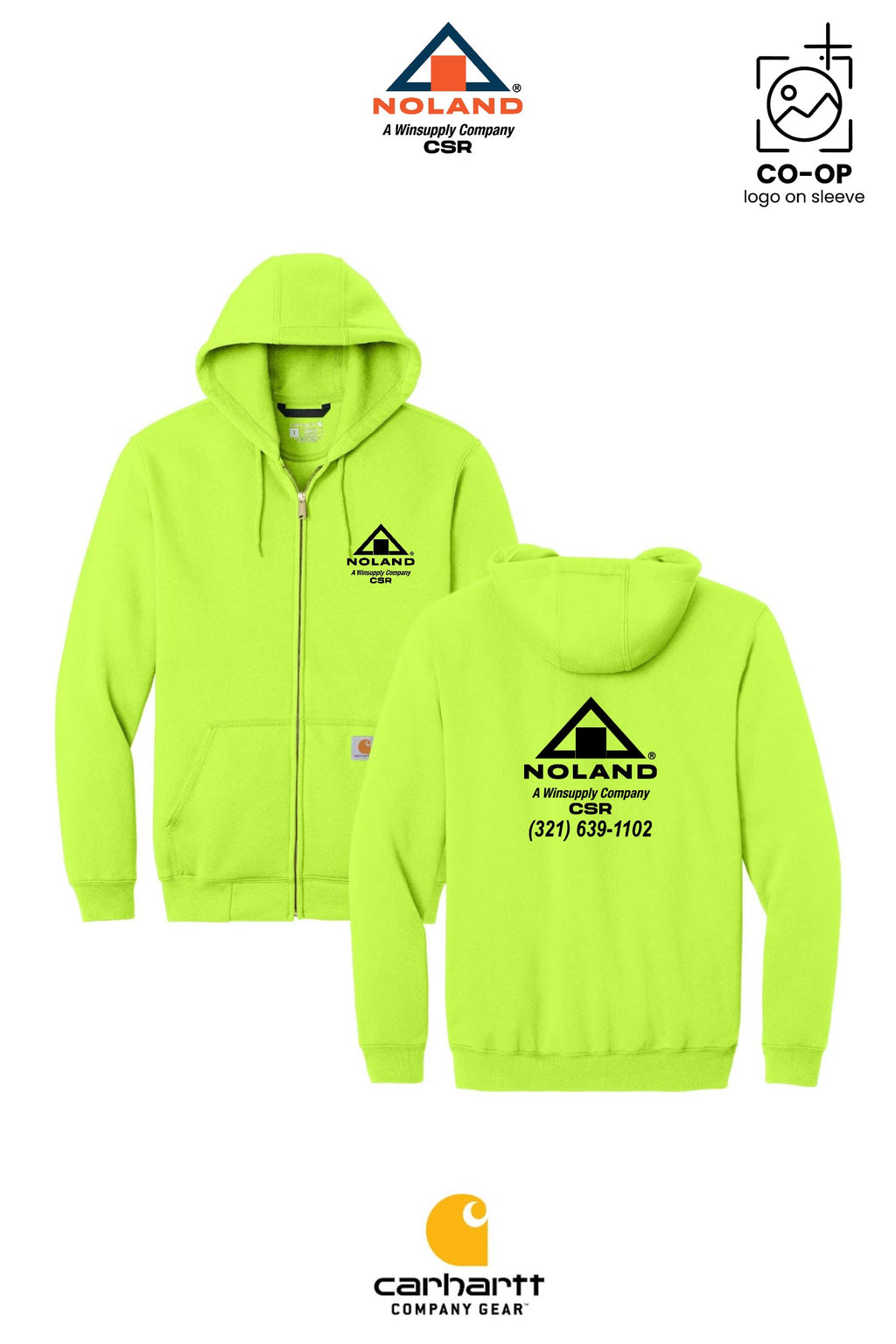 Carhartt® Midweight Hooded Zip-Front Sweatshirt - Noland CSR