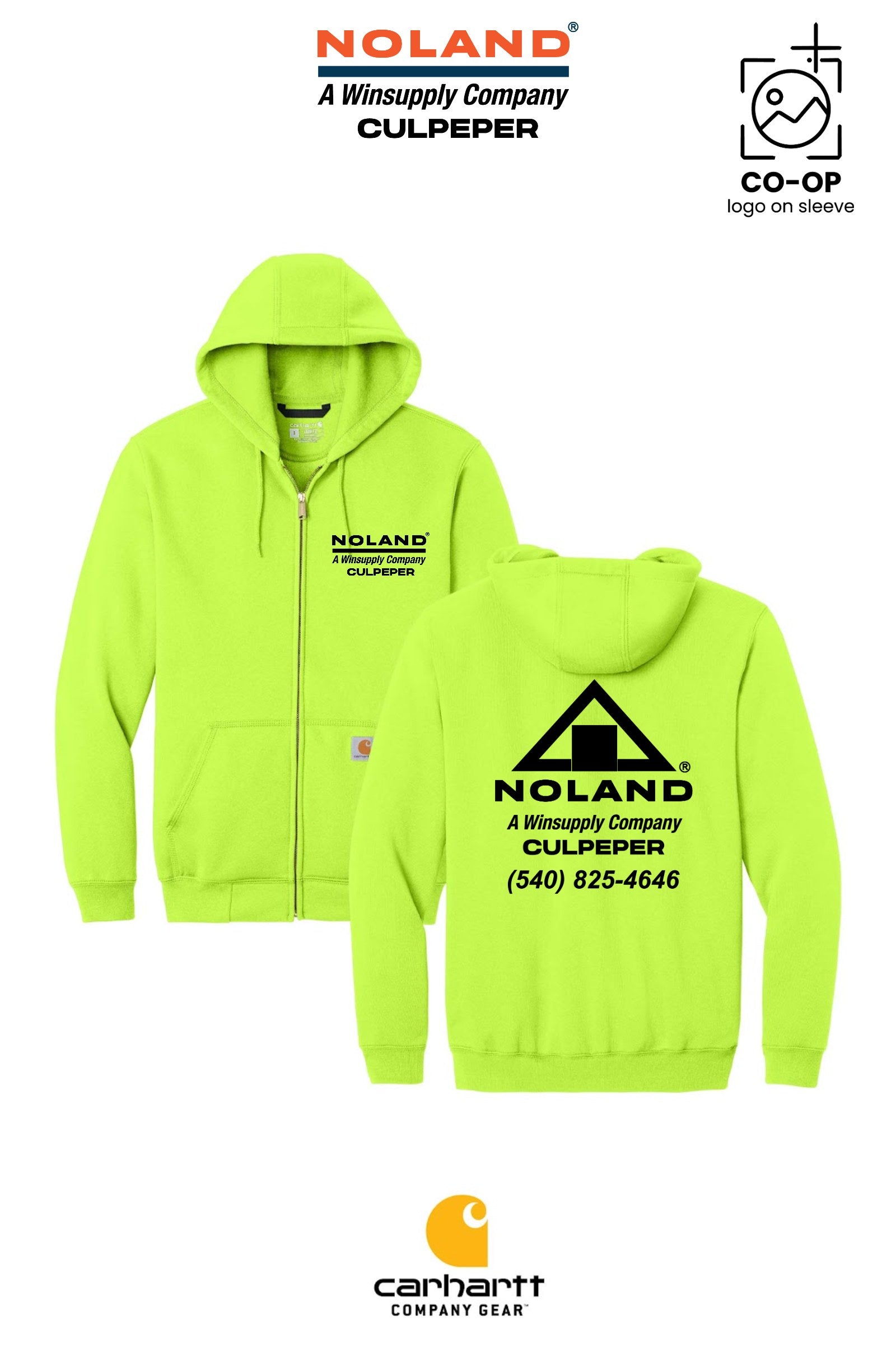 Carhartt® Midweight Hooded Zip-Front Sweatshirt - Culpeper Noland